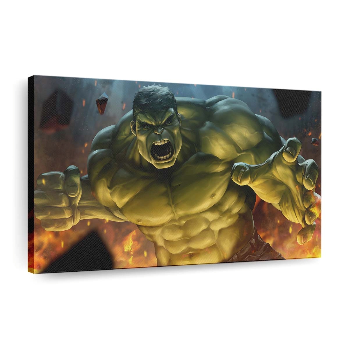 Hulk Smash Art 2 Leinwandbild Wanddeko