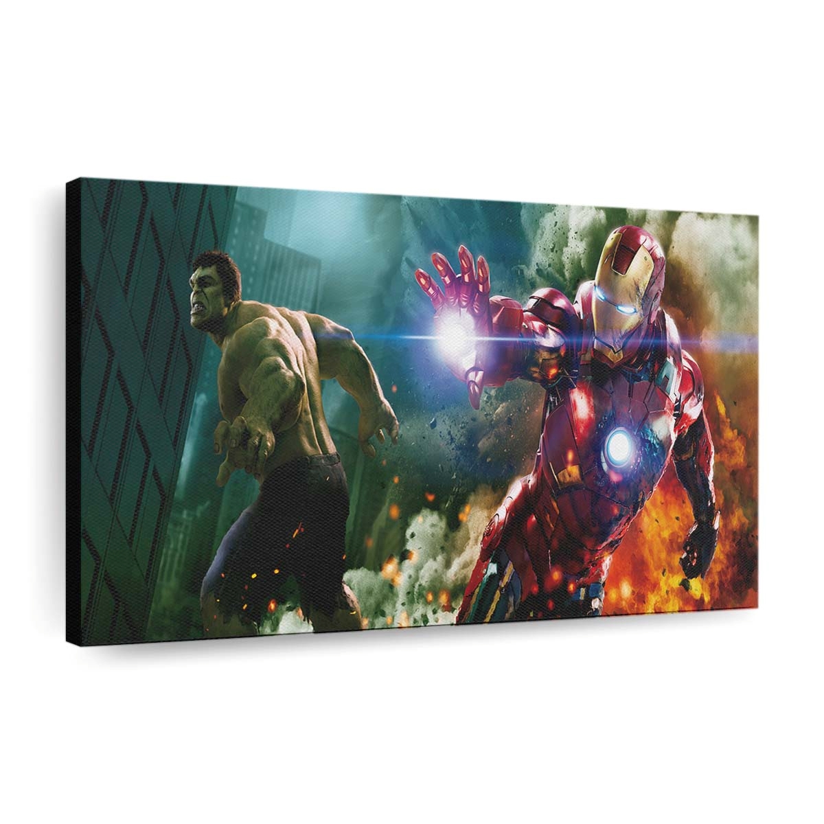 Iron Man Hulk Leinwandbild Wanddeko