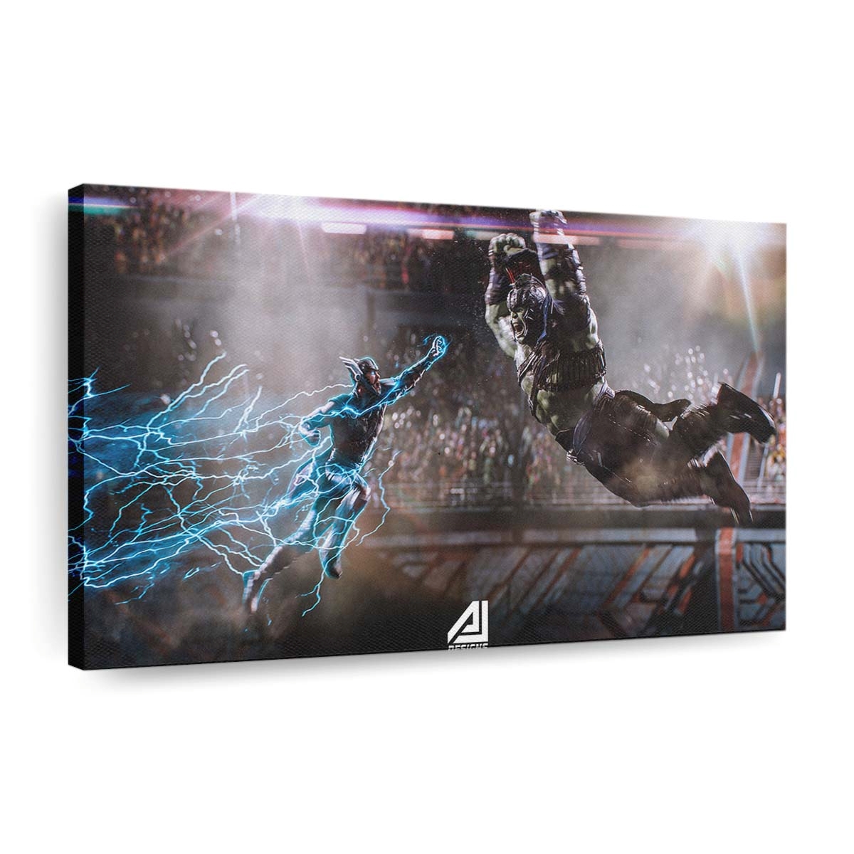 Lord Of Thunder Vs The Strongest Avenger Leinwandbild Wanddeko