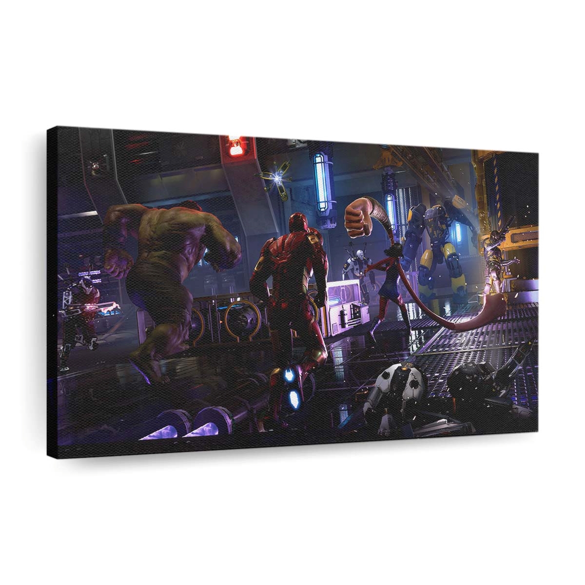 Marvels Avengers Iron Man Hulk Kamala Khan Leinwandbild Wanddeko