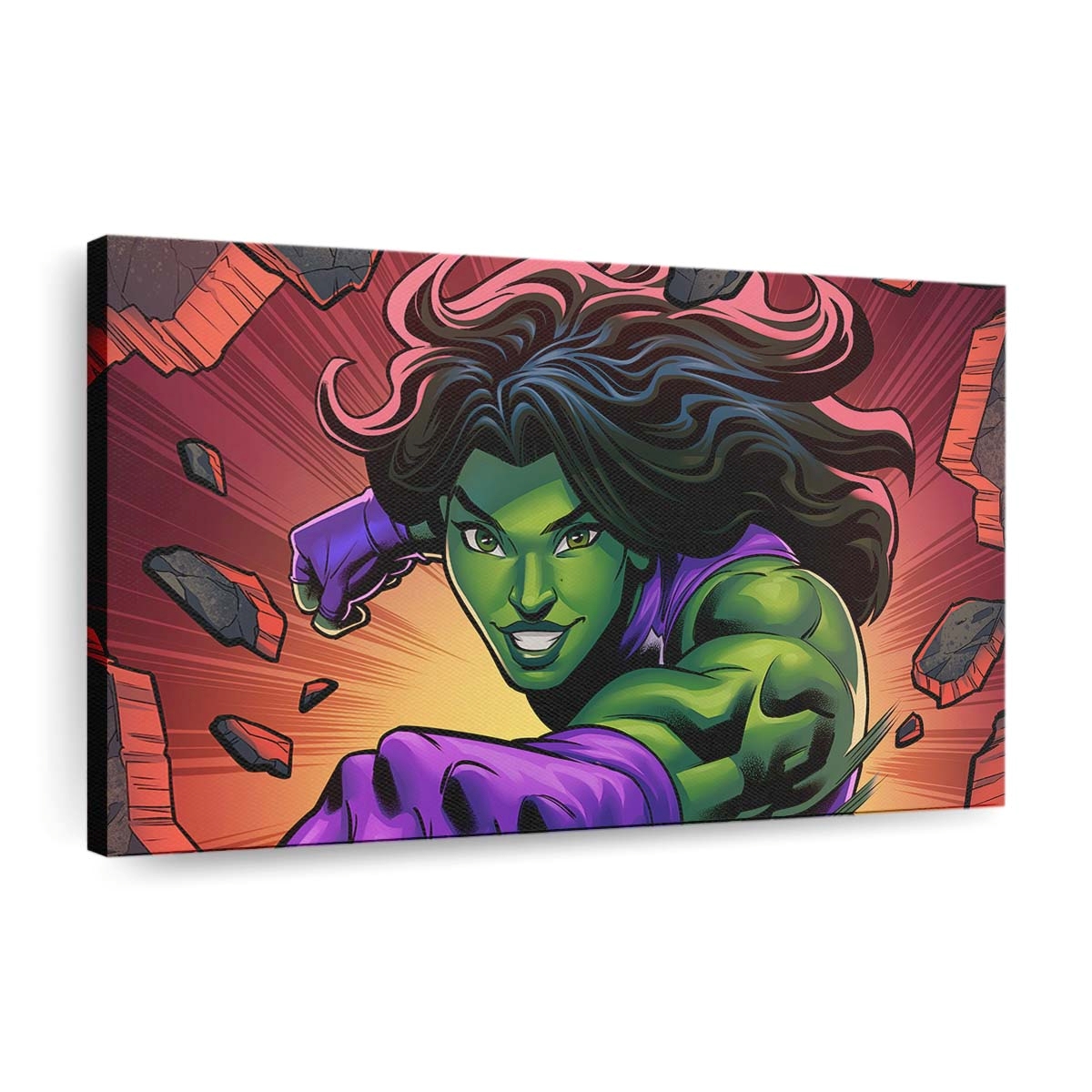 She Hulk Comic Leinwandbild Wanddeko