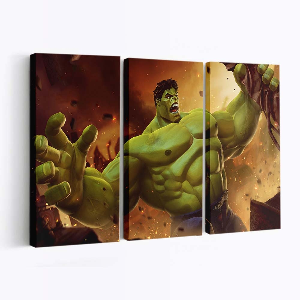 Hulk Contest of Champions Leinwandbild Wanddeko