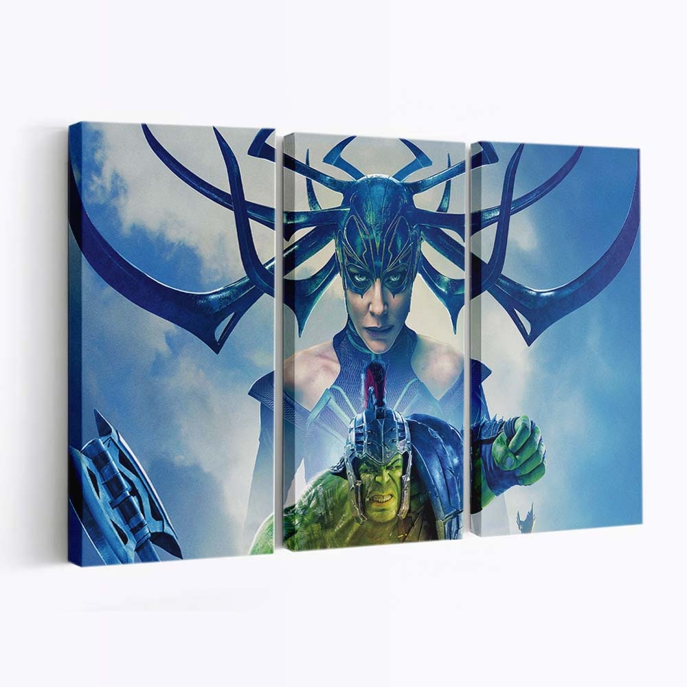 Hulk Hela In Thor Ragnarok Leinwandbild Wanddeko