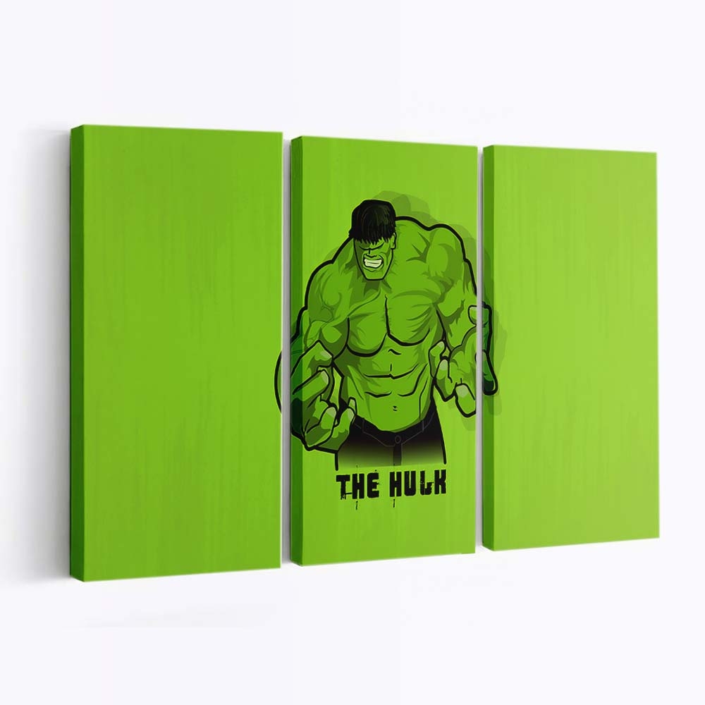 Hulk Smash Minimal Leinwandbild Wanddeko