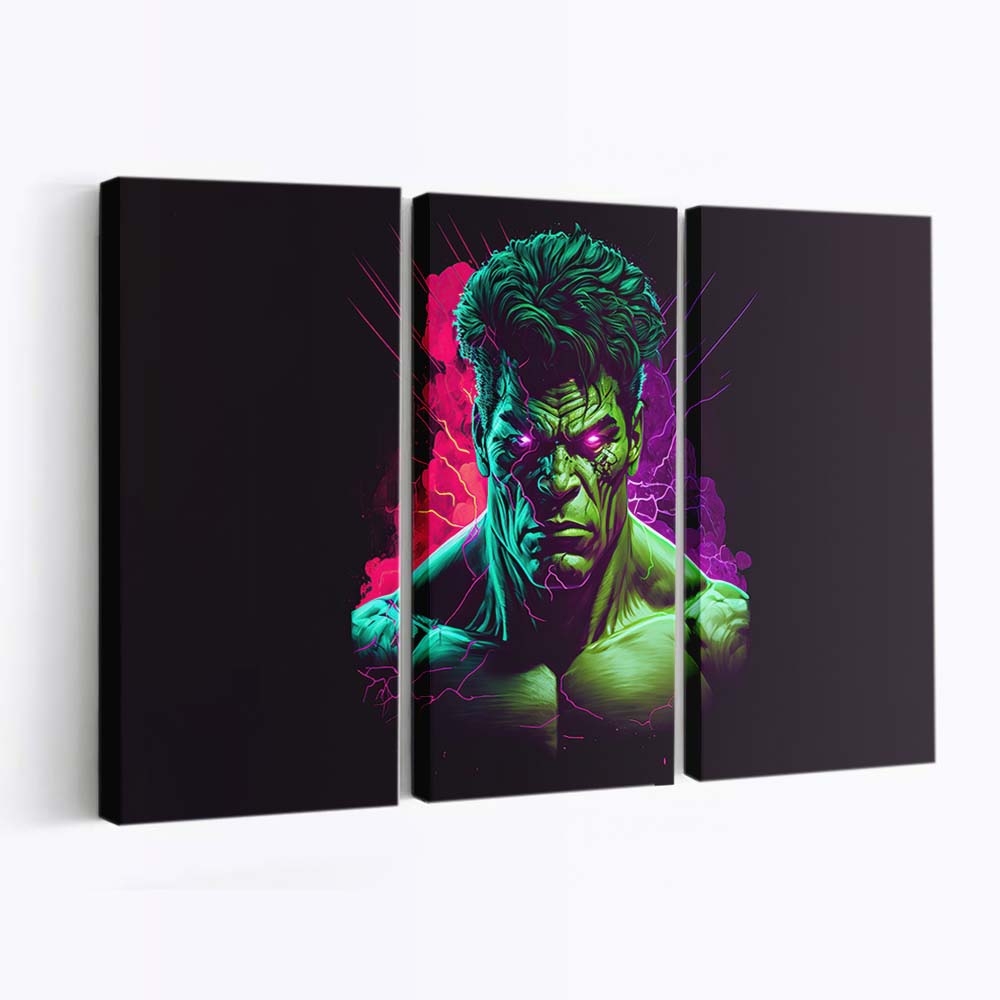 Smasher Hulk Minimal Leinwandbild Wanddeko