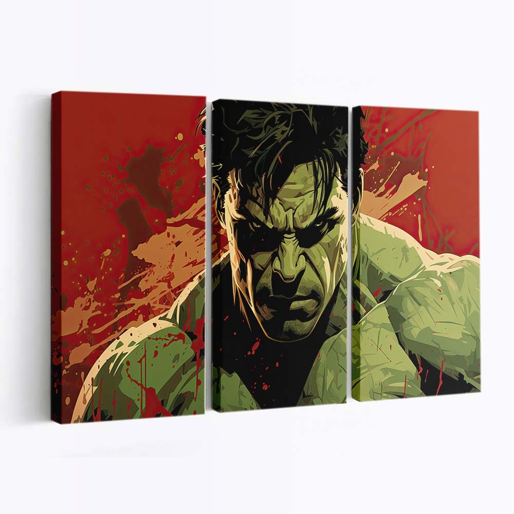Der unglaubliche Hulk Mächtige Kraft Leinwandbild Wanddeko