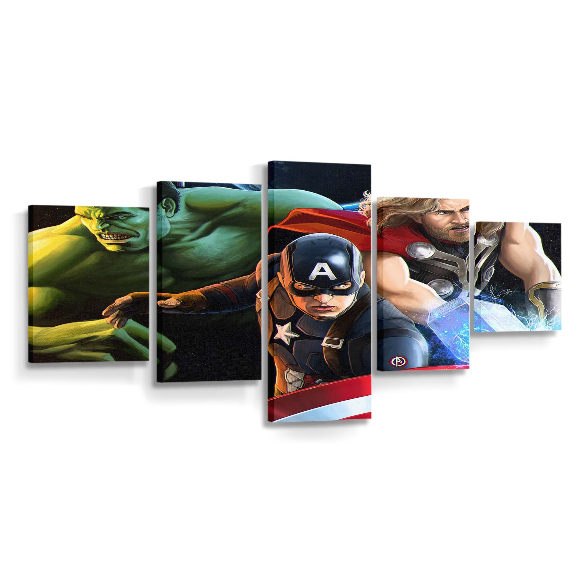 Captain America Thor und Huk Mcu Leinwandbild Wanddeko