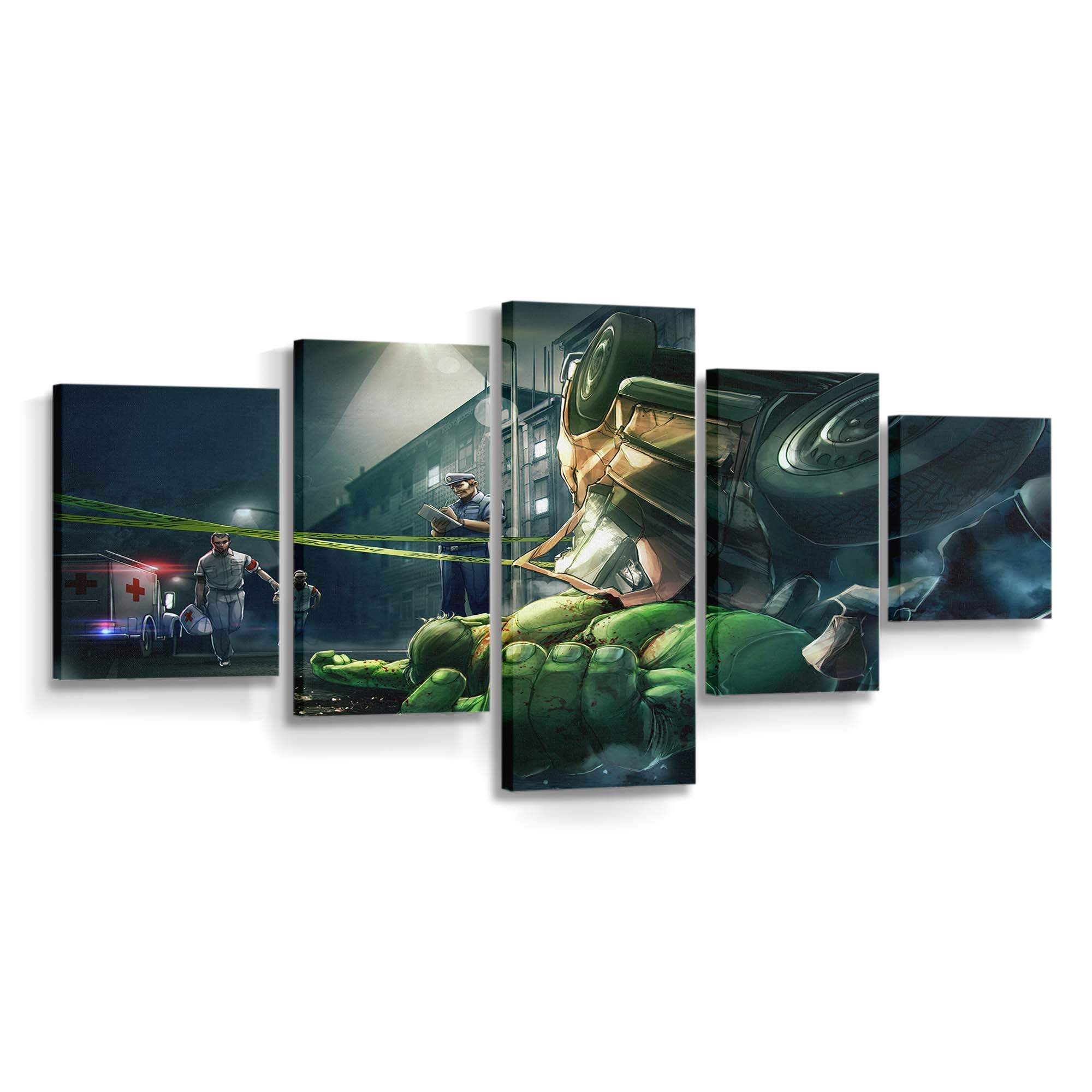 Betrunkener Hulk Leinwandbild Wanddeko