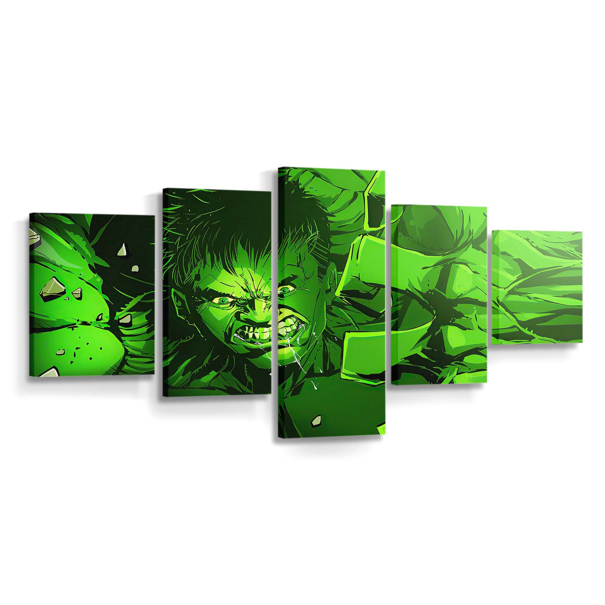 Grüner Big Hulk Leinwandbild Wanddeko