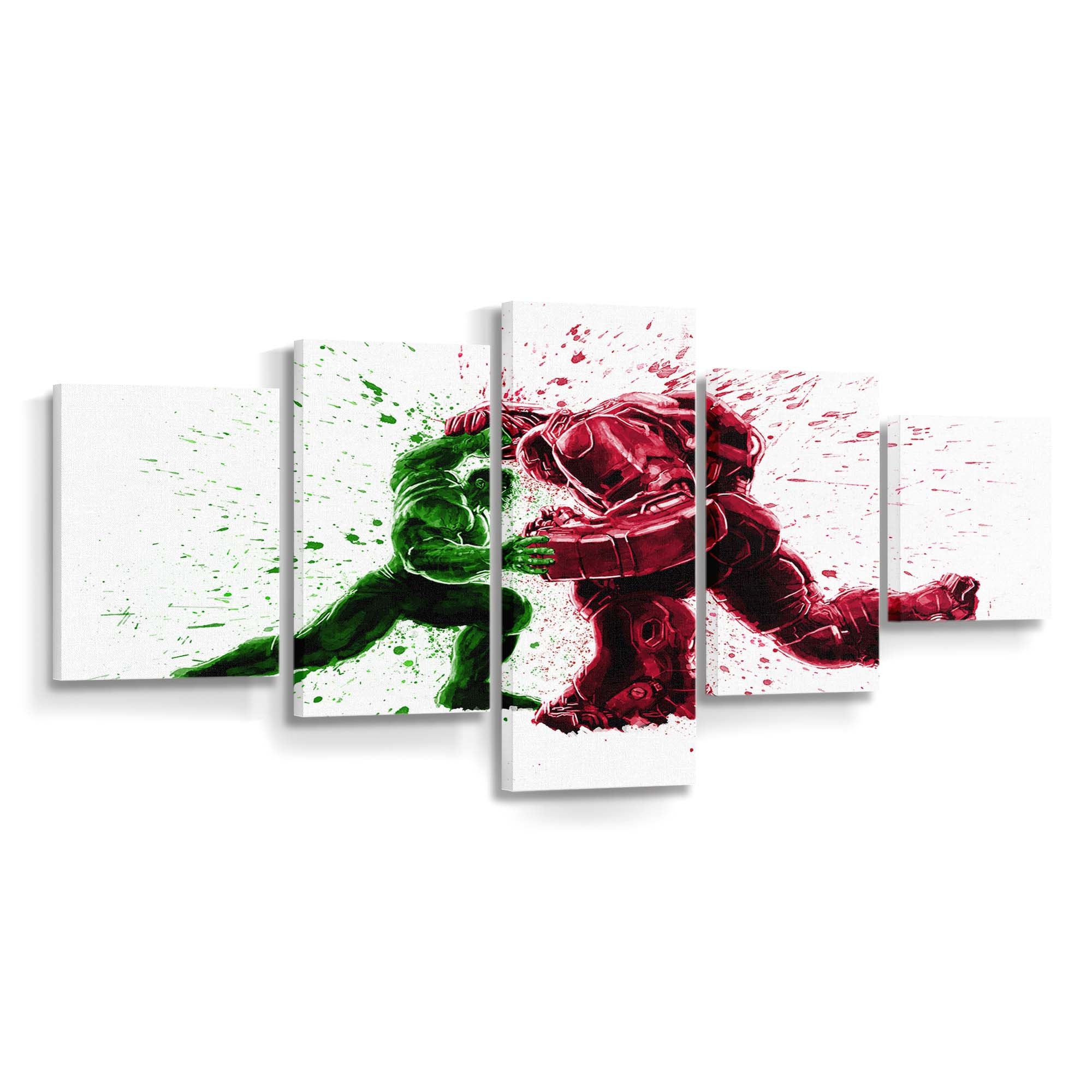 Hulk And Iron Hulkbuster Leinwandbild Wanddeko