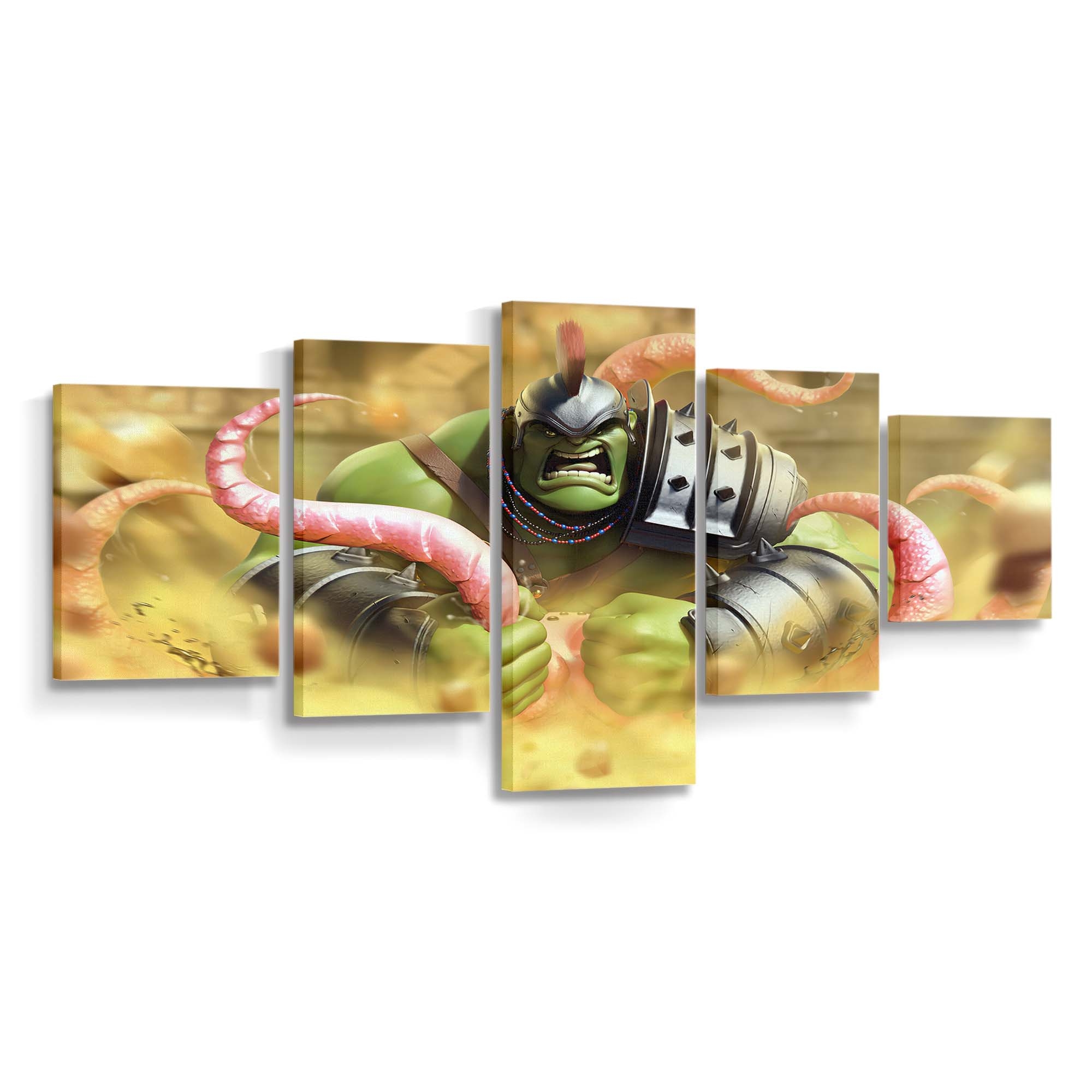 Hulk Kunstwerk Spiel Leinwandbild Wanddeko