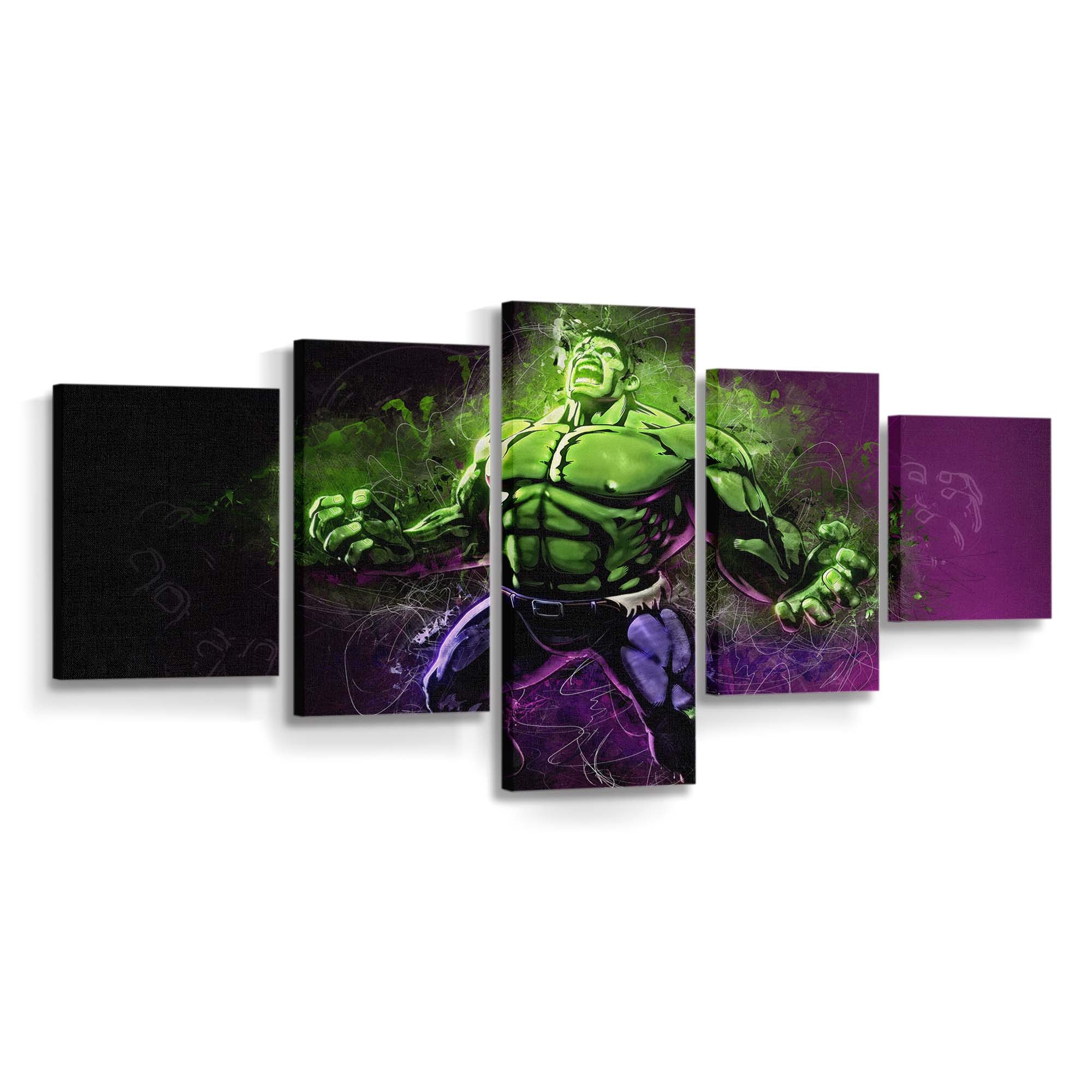 Hulk Kunstwerk Leinwandbild Wanddeko