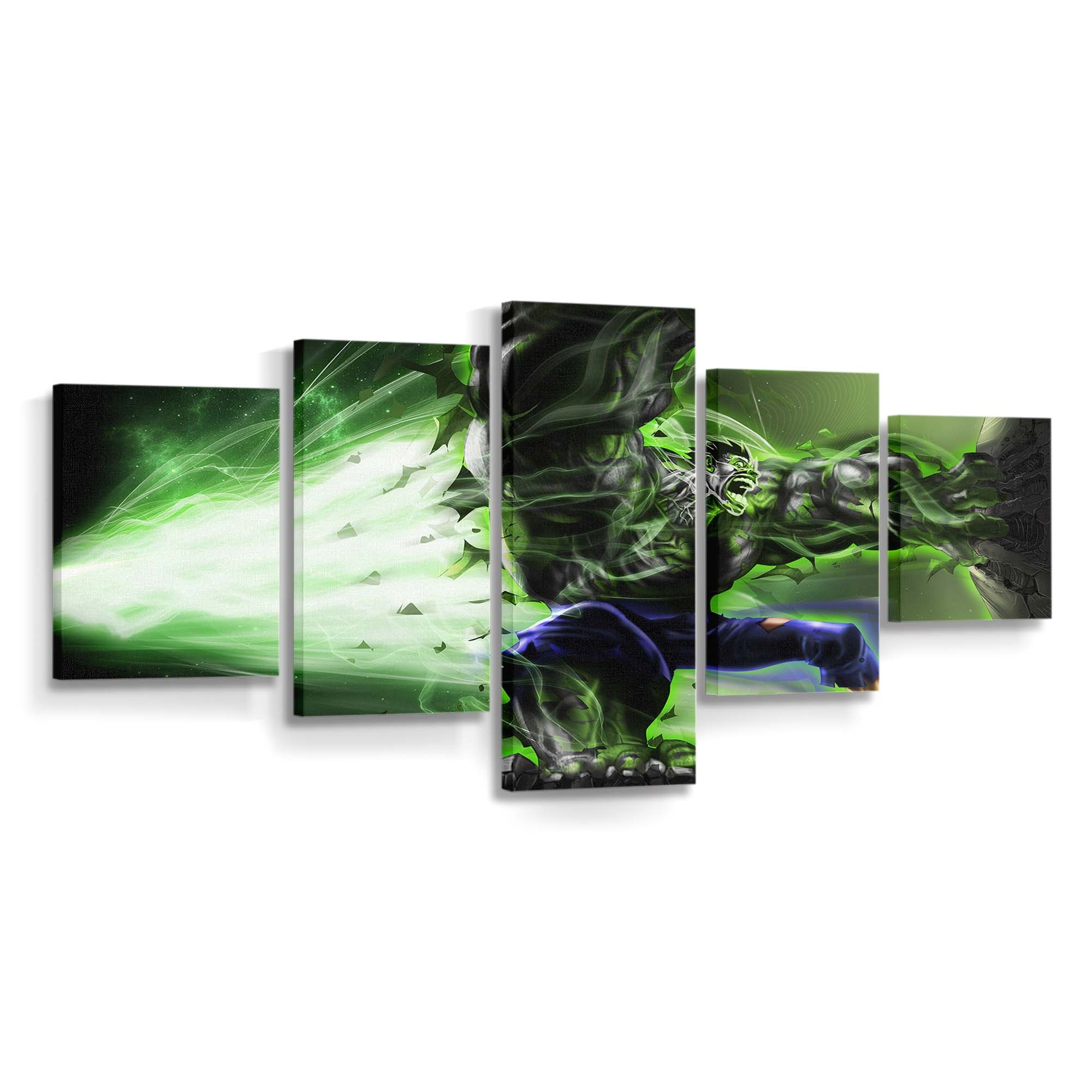 Hulk Kunstwerk 3 Leinwandbild Wanddeko