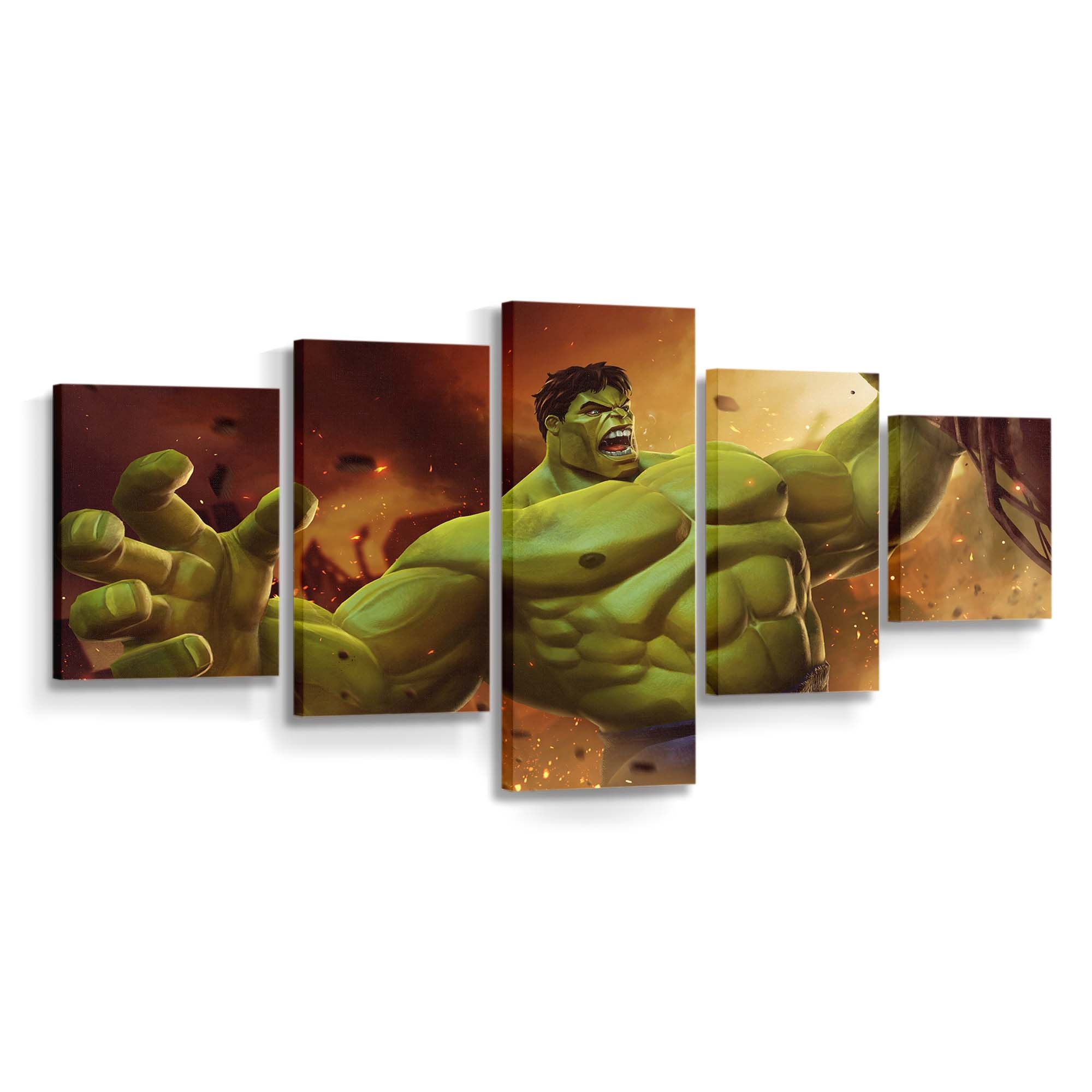 Hulk Contest of Champions Leinwandbild Wanddeko