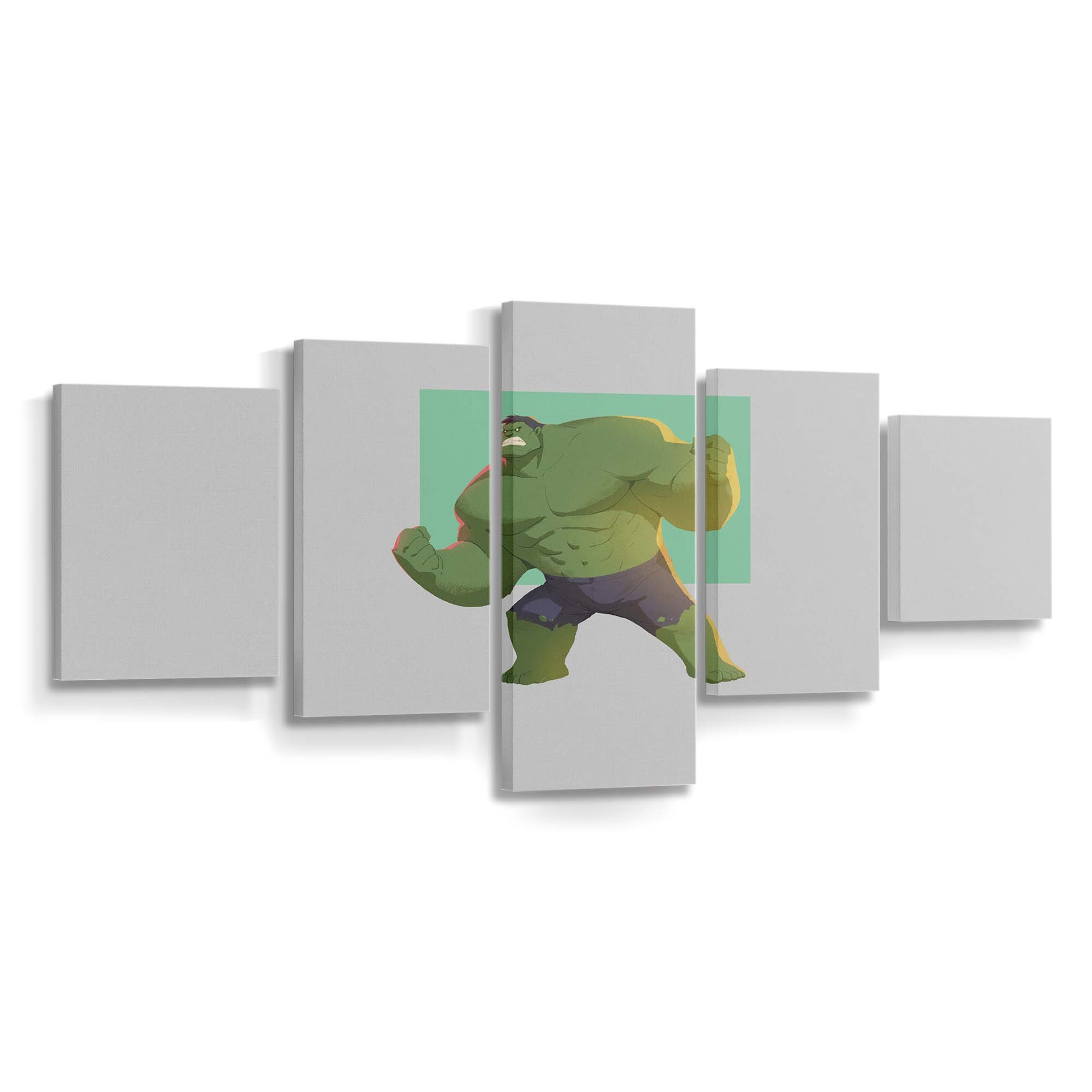 Hulk Minimal 2 Leinwandbild Wanddeko