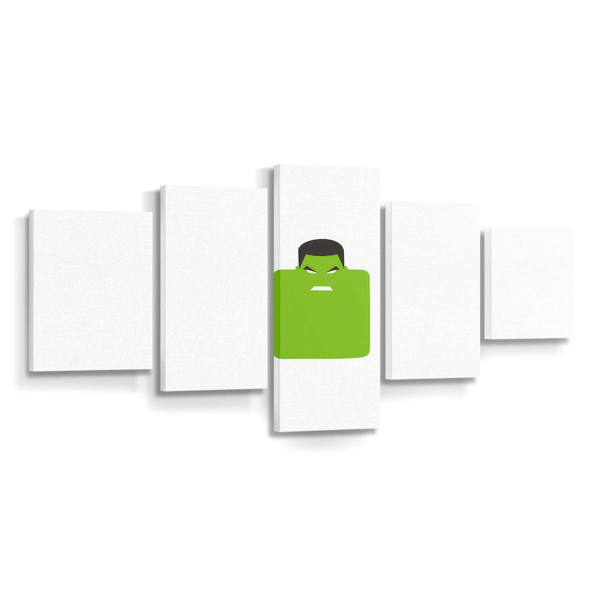 Hulk Minimal Doddle Leinwandbild Wanddeko