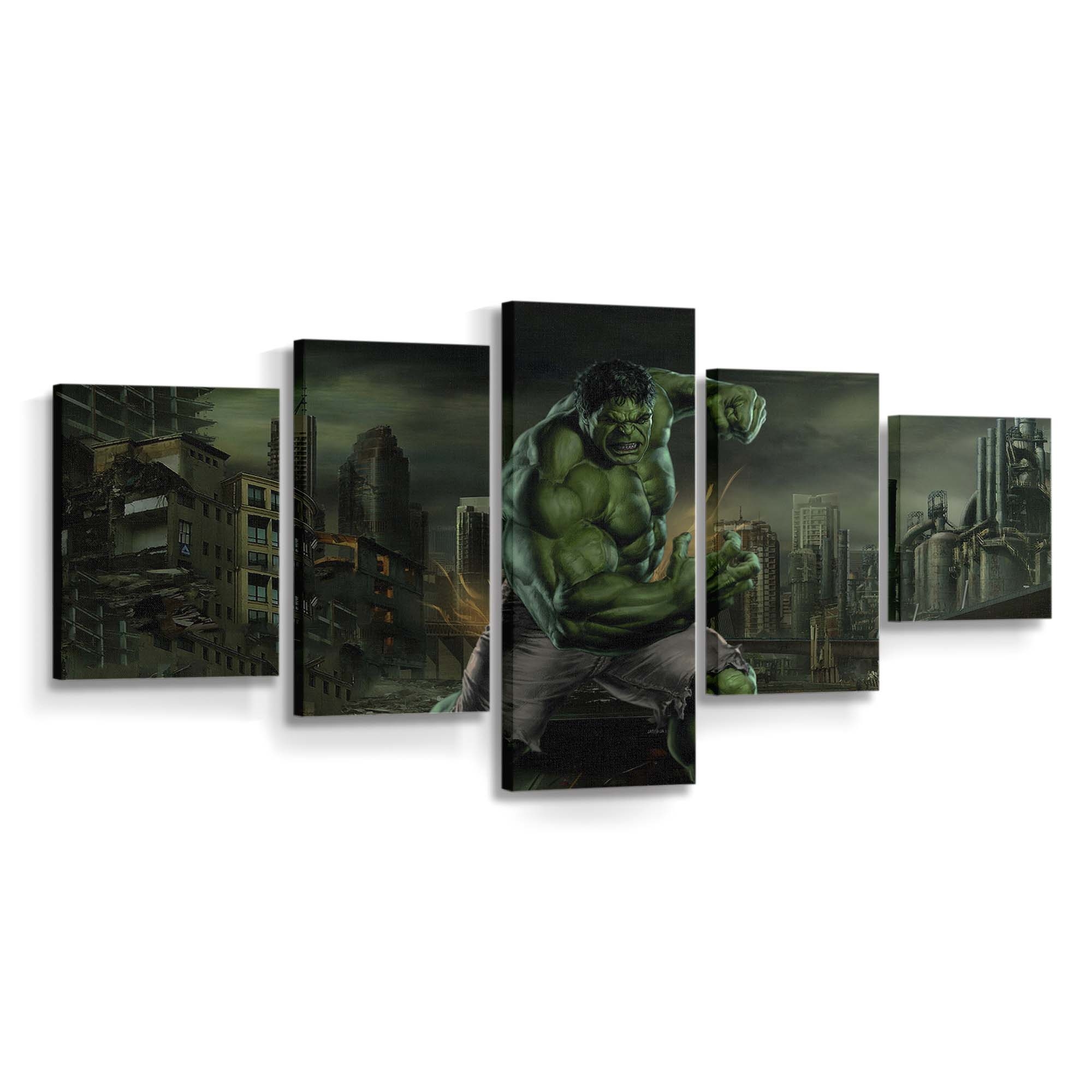 Hulk Smash Art Leinwandbild Wanddeko