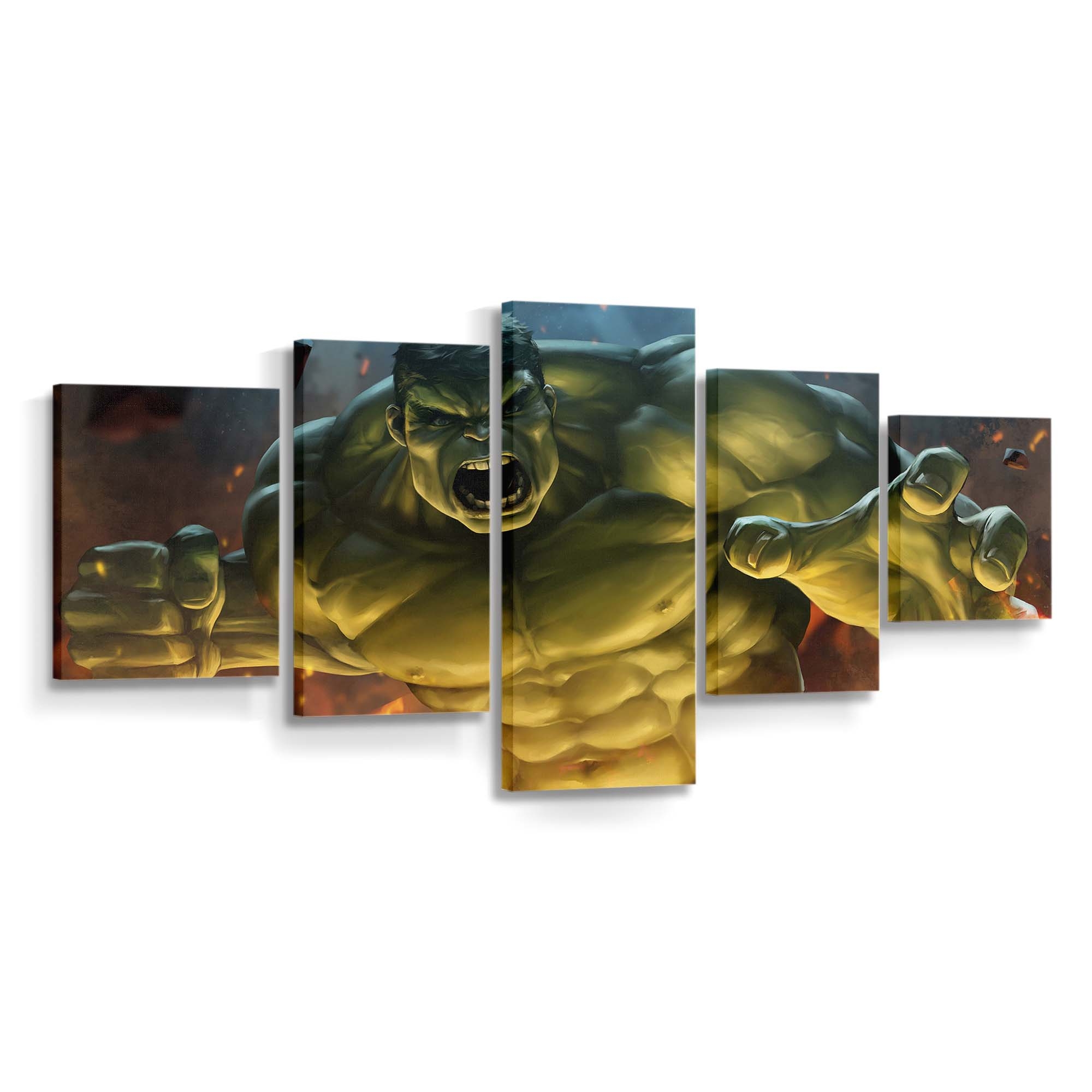 Hulk Smash Art 2 Leinwandbild Wanddeko