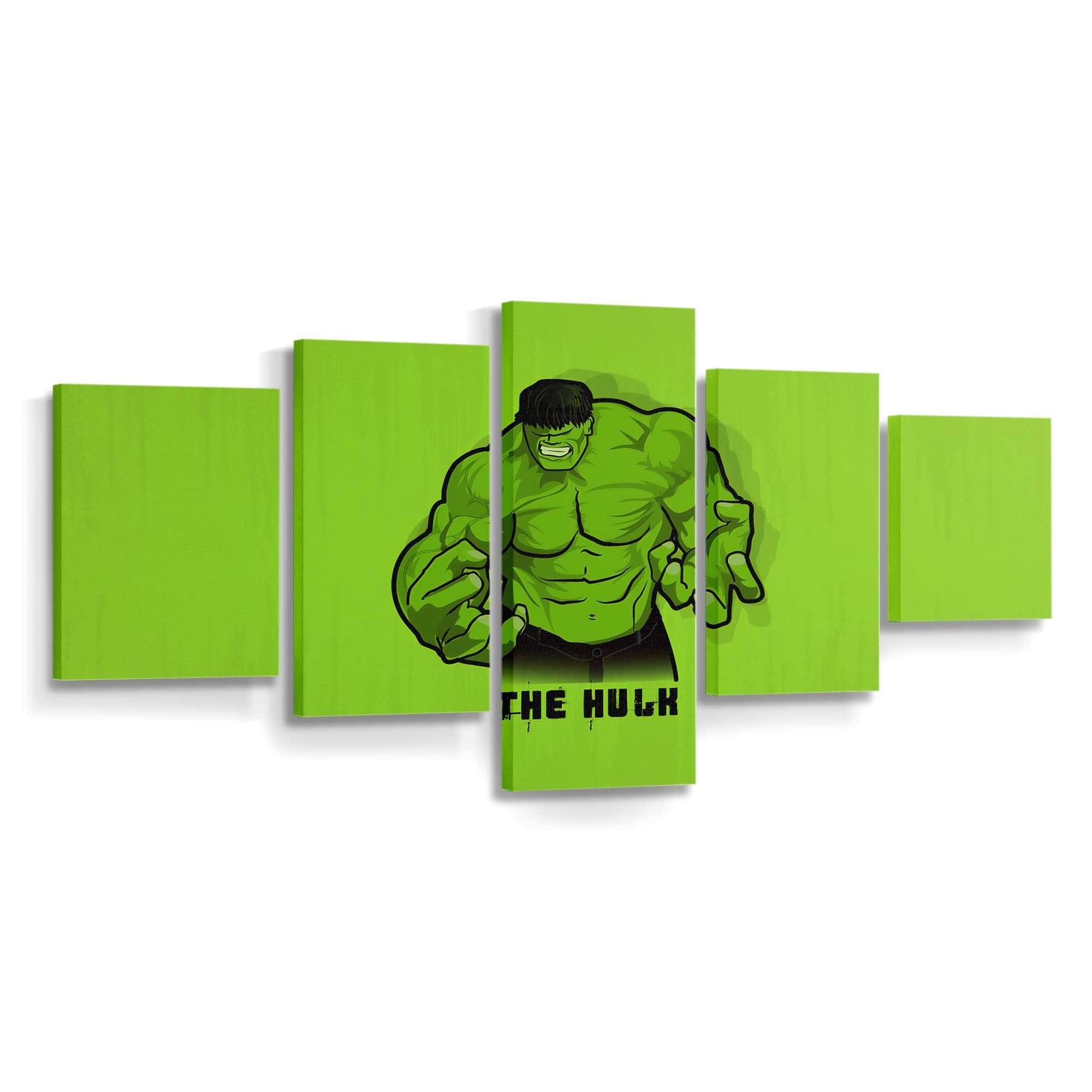 Hulk Smash Minimal Leinwandbild Wanddeko