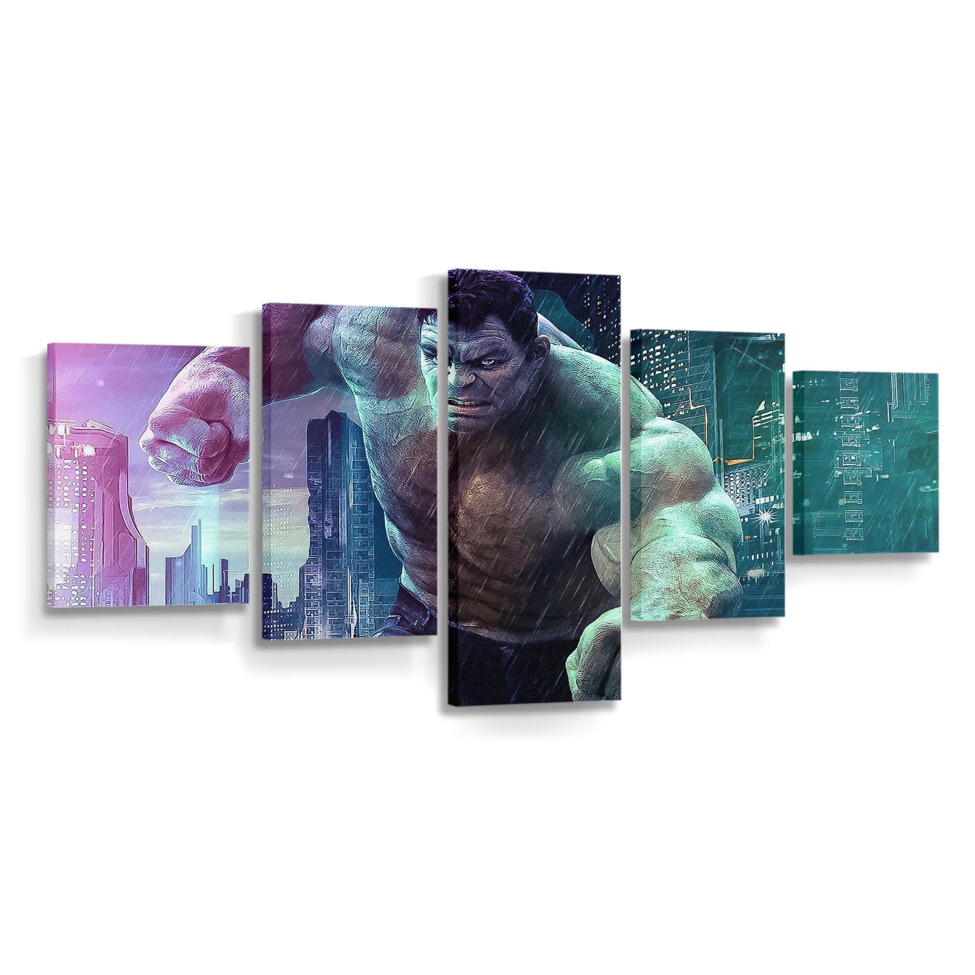 Hulk Smashing Leinwandbild Wanddeko