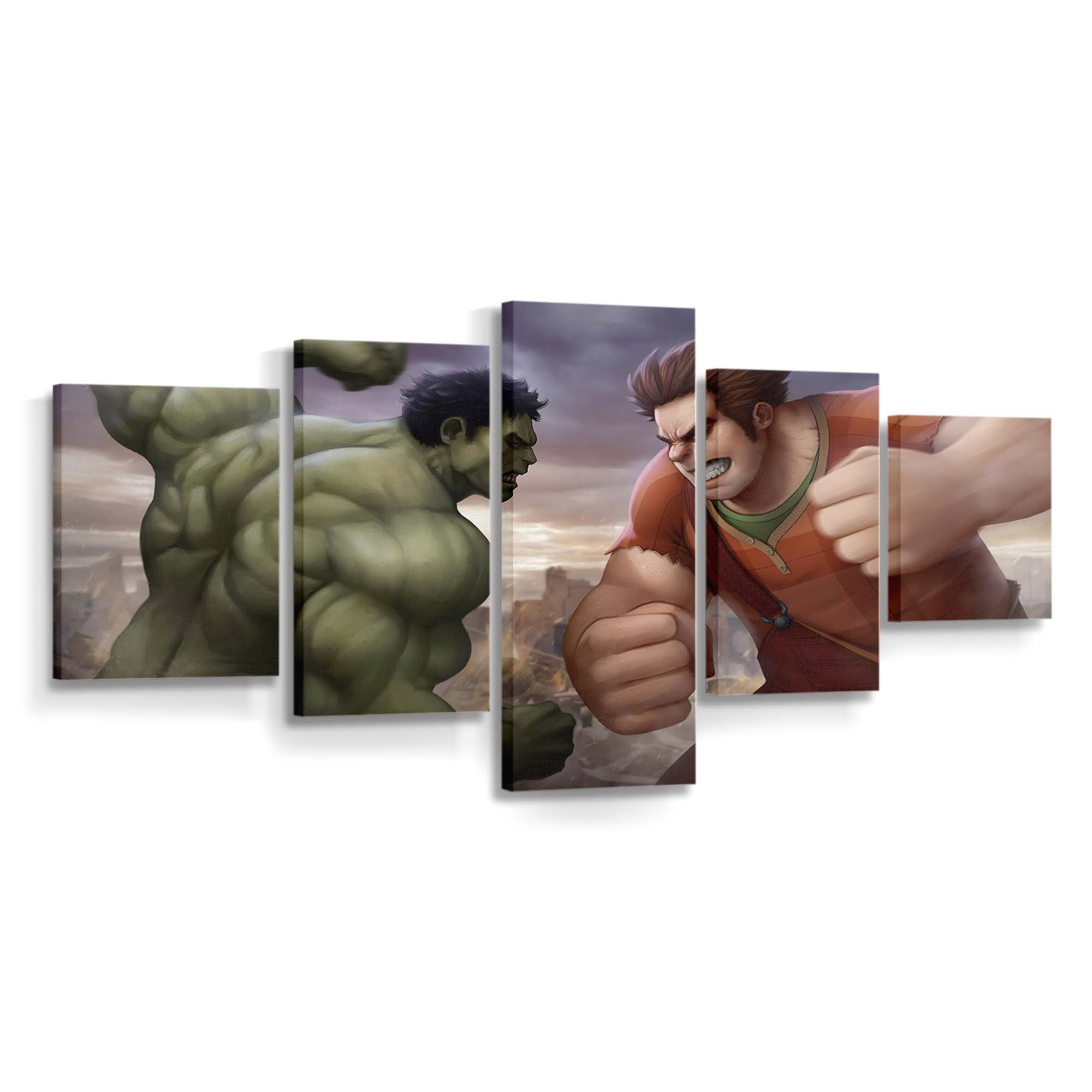 Hulk gegen Ralph Leinwandbild Wanddeko