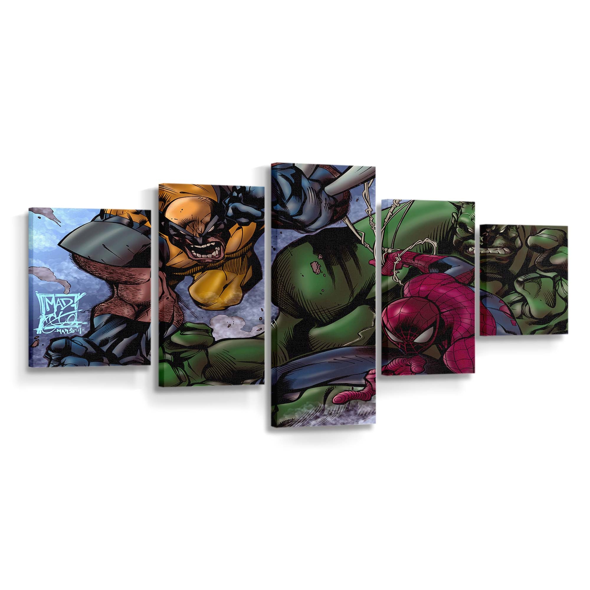 Marvel Heroes Leinwandbild Wanddeko