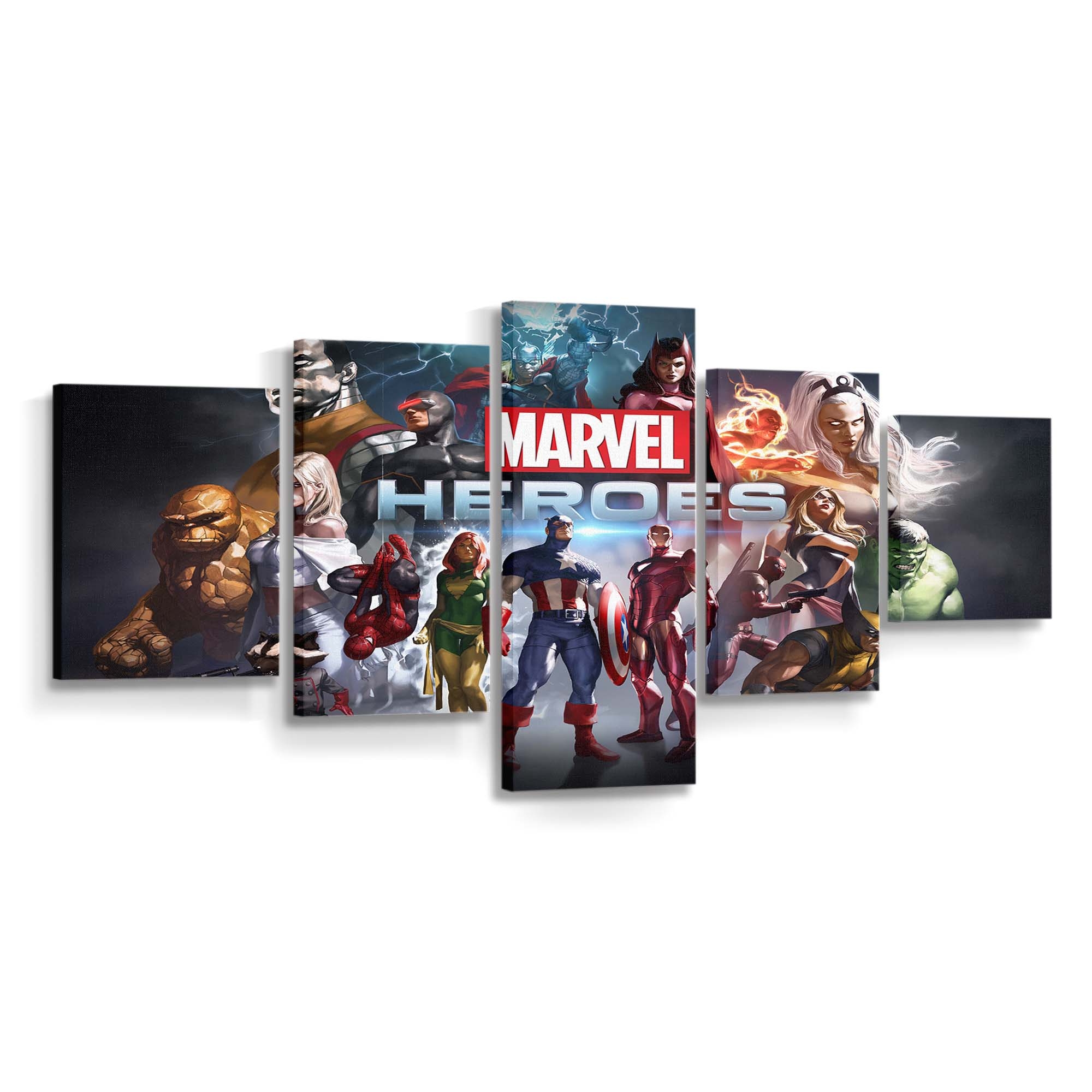 Marvel Heroes 2 Leinwandbild Wanddeko