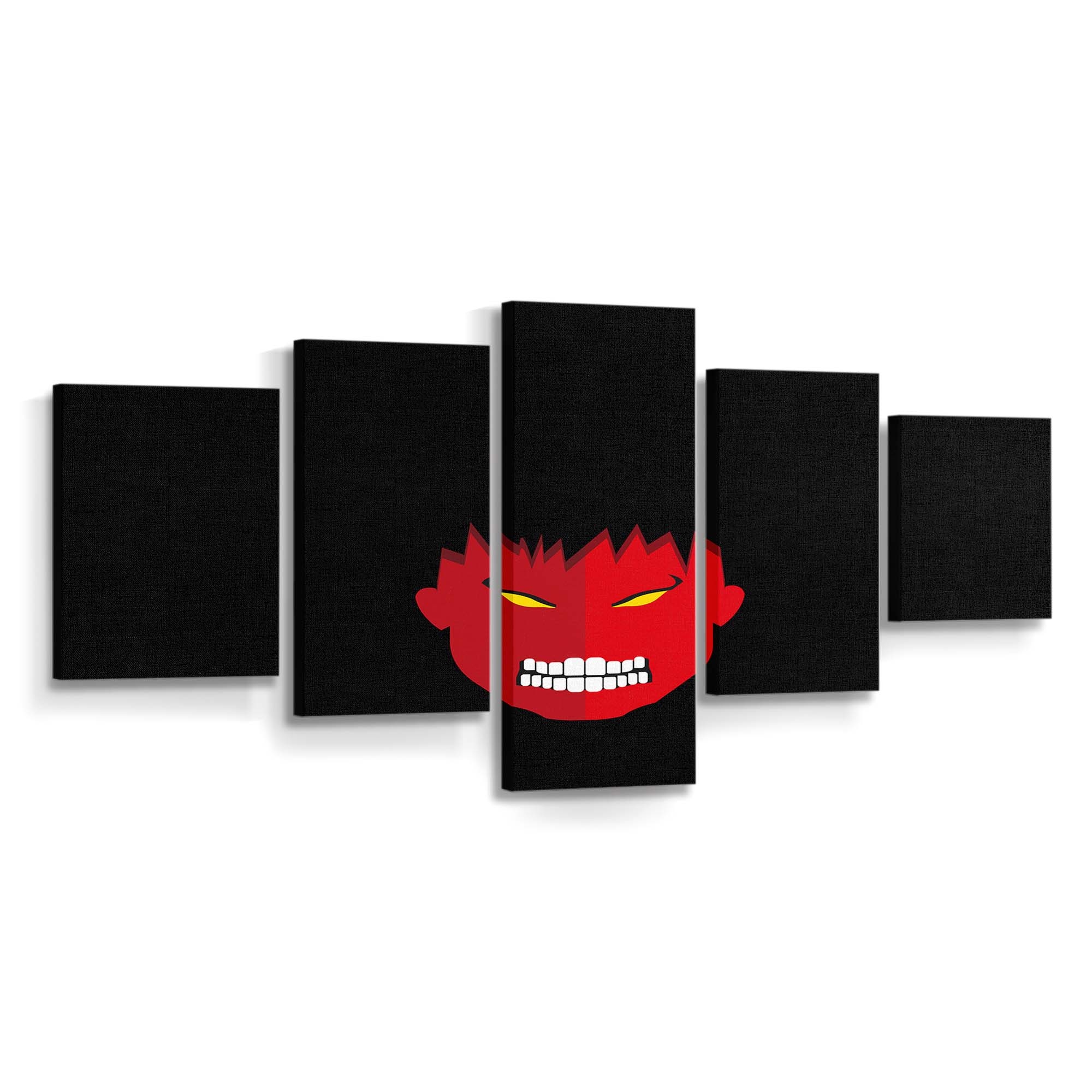 Red Hulk Minimalist Leinwandbild Wanddeko