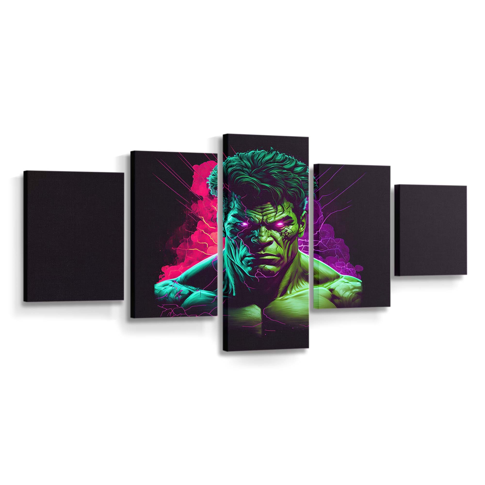 Smasher Hulk Minimal Leinwandbild Wanddeko