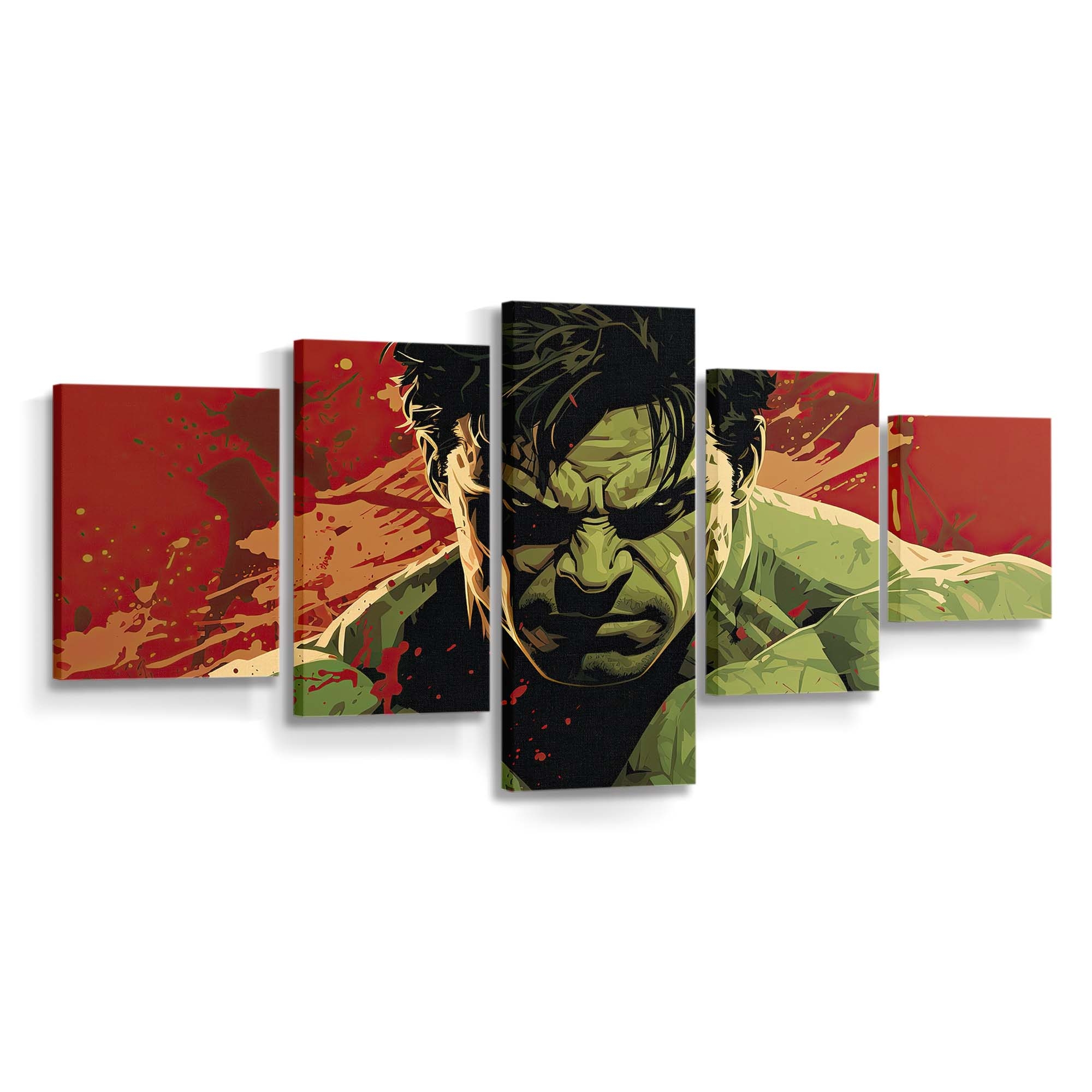 Der unglaubliche Hulk Mächtige Kraft Leinwandbild Wanddeko