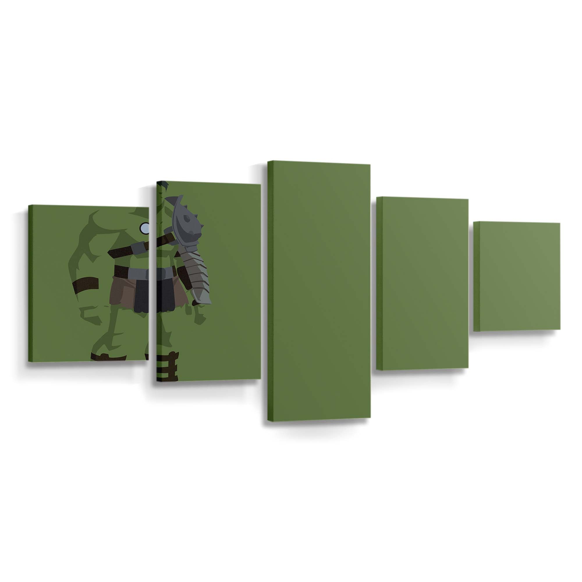 Der unglaubliche Hulk Minimalistisch Leinwandbild Wanddeko