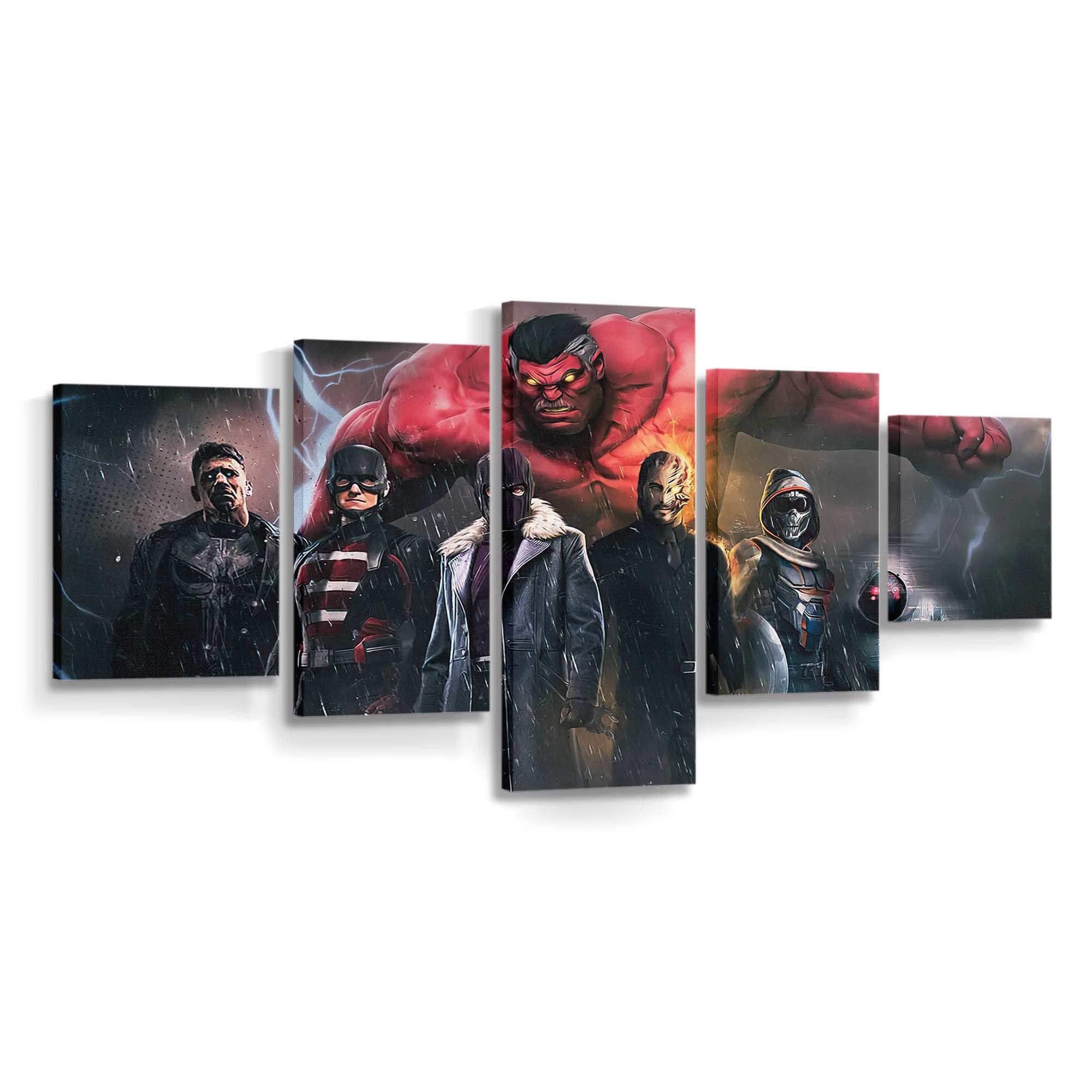 Thunderbolts Leinwandbild Wanddeko