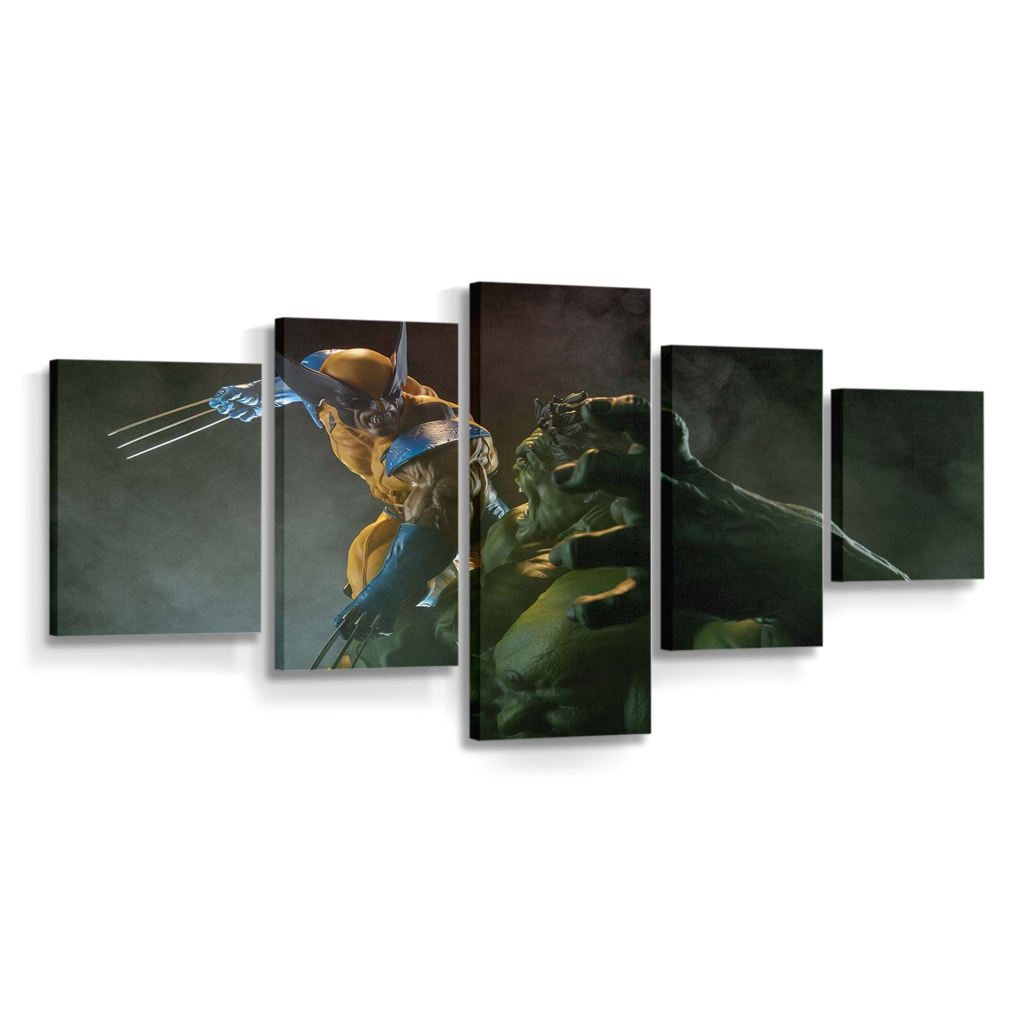 Wolverine und Hulk Leinwandbild Wanddeko