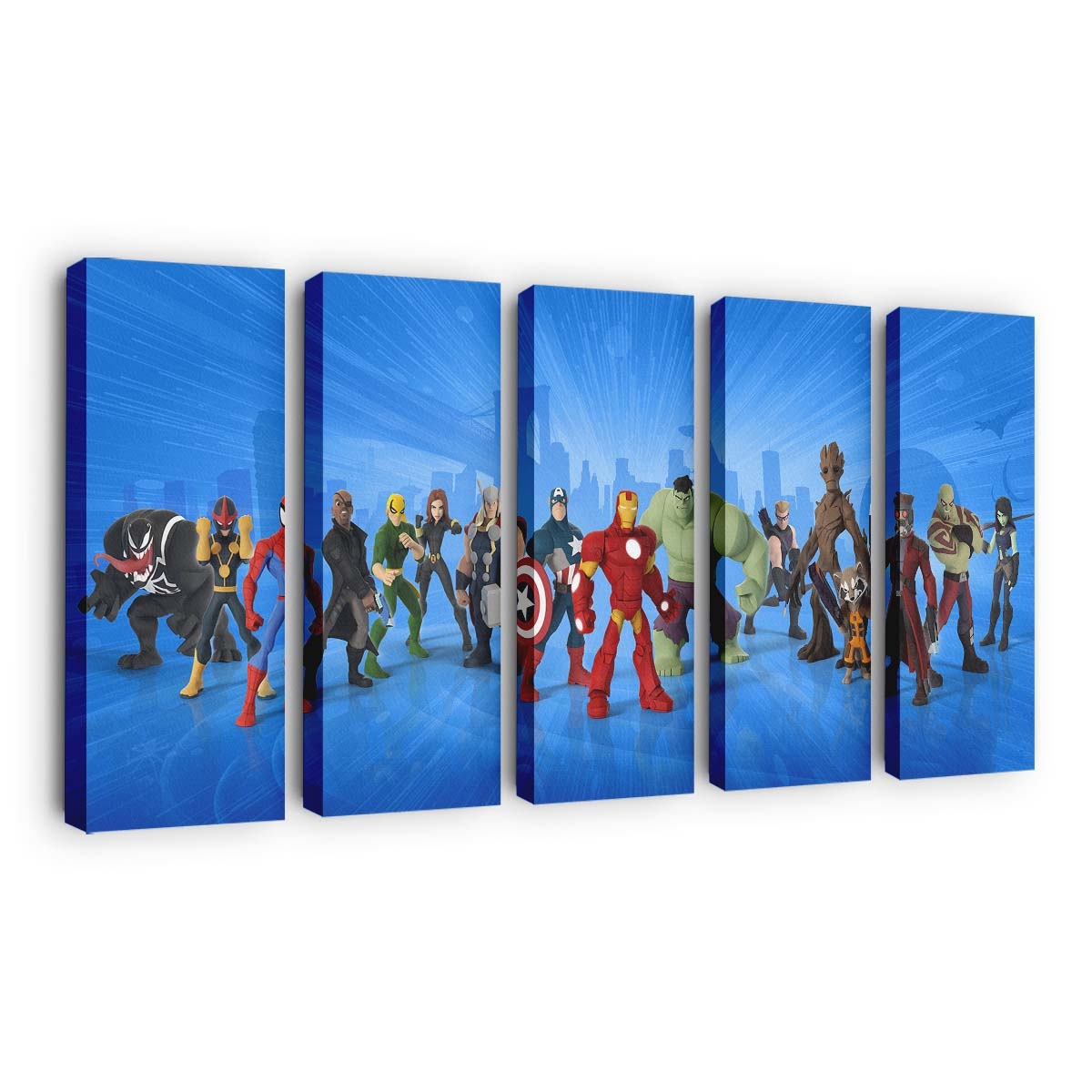 Guardians Of The Galaxy im Marvel Disney Infinity Spiel Leinwandbild Wanddeko