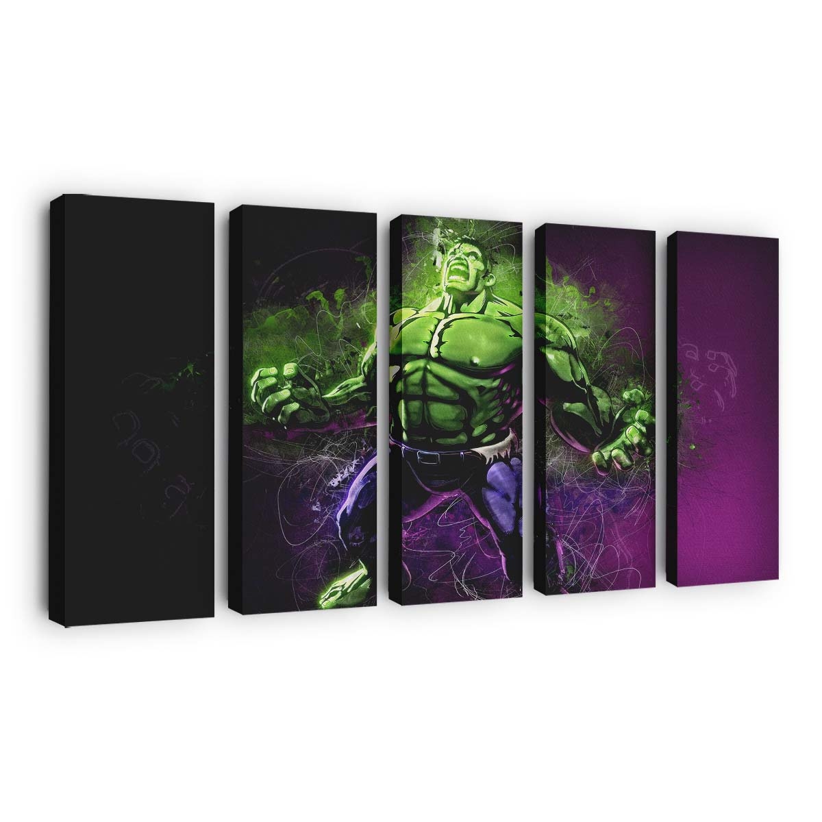 Hulk Kunstwerk Leinwandbild Wanddeko