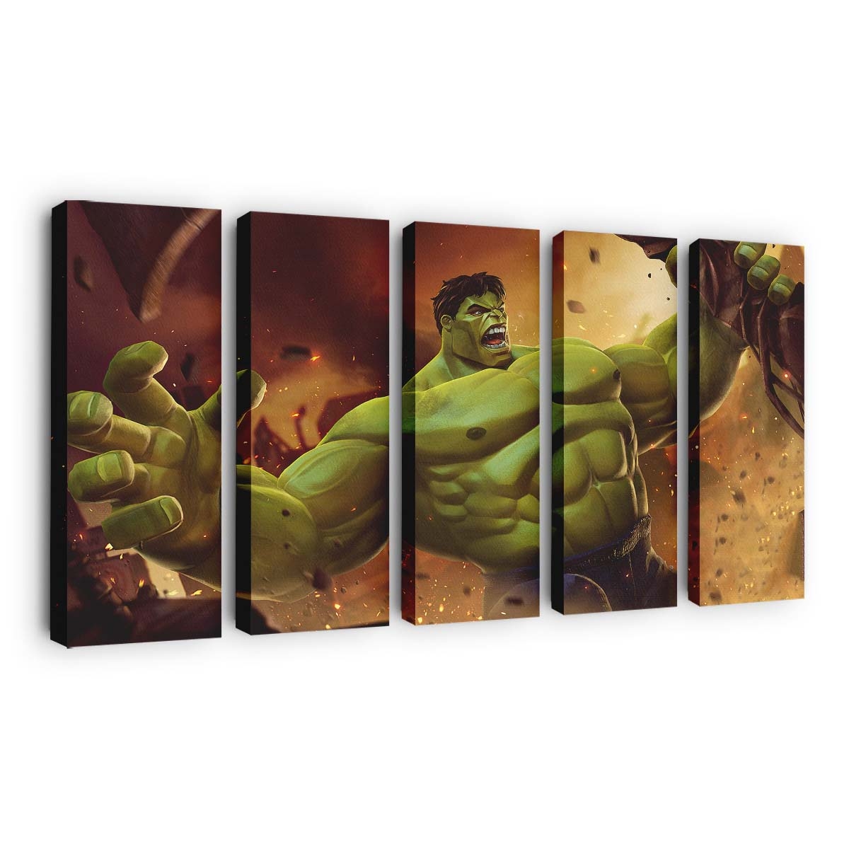 Hulk Marvel Contest Of Champions Leinwandbild Wanddeko