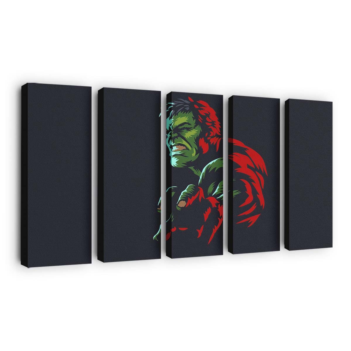 Hulk Minimal Art Leinwandbild Wanddeko