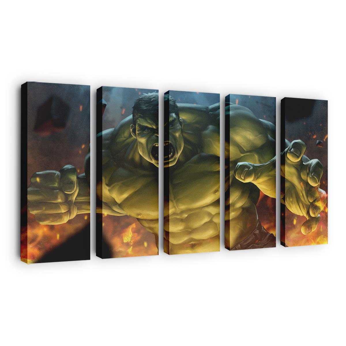 Hulk Smash Art 2 Leinwandbild Wanddeko