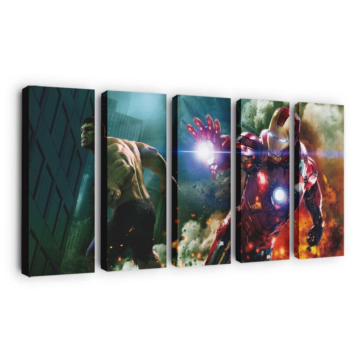 Iron Man Hulk Leinwandbild Wanddeko