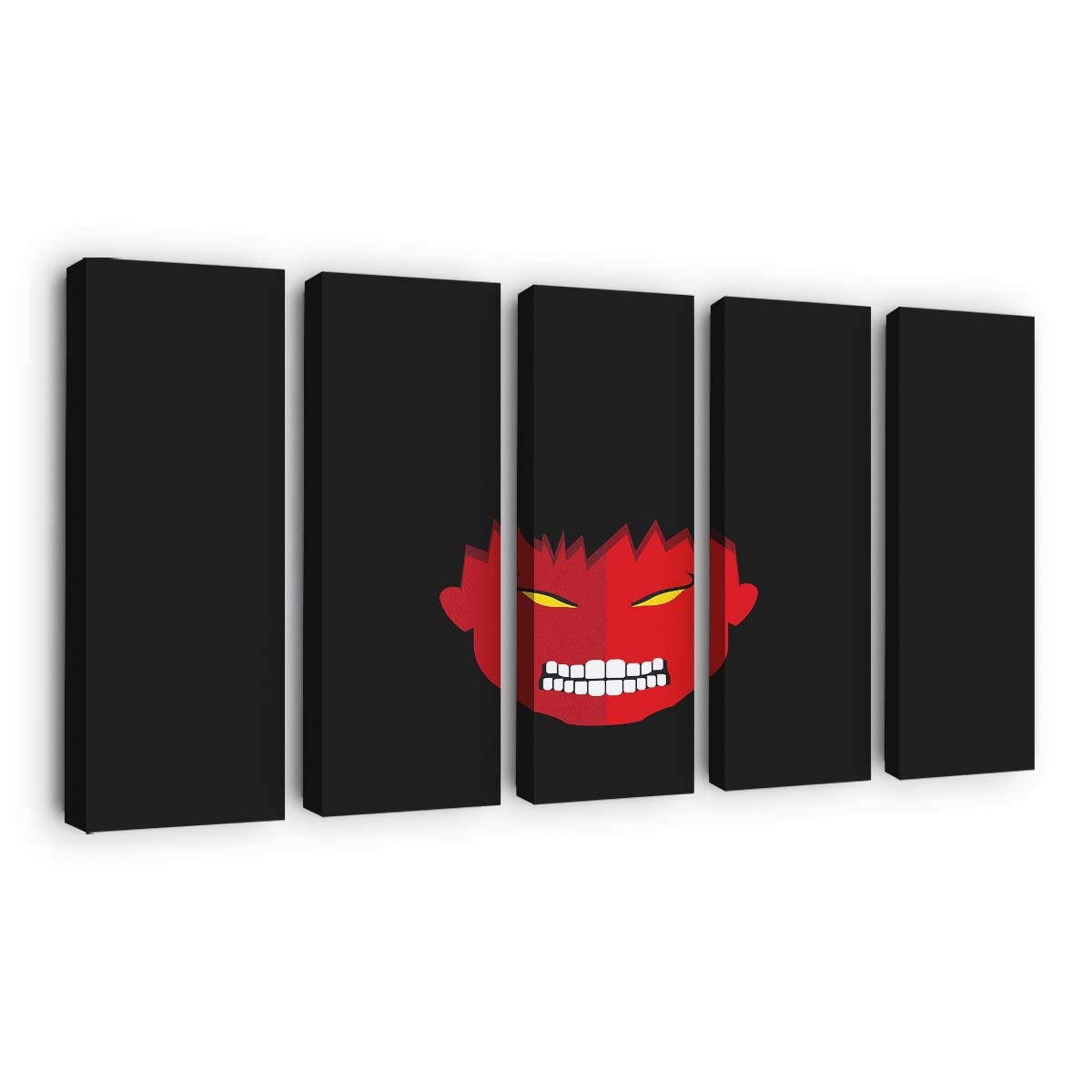 Red Hulk Minimalist Leinwandbild Wanddeko