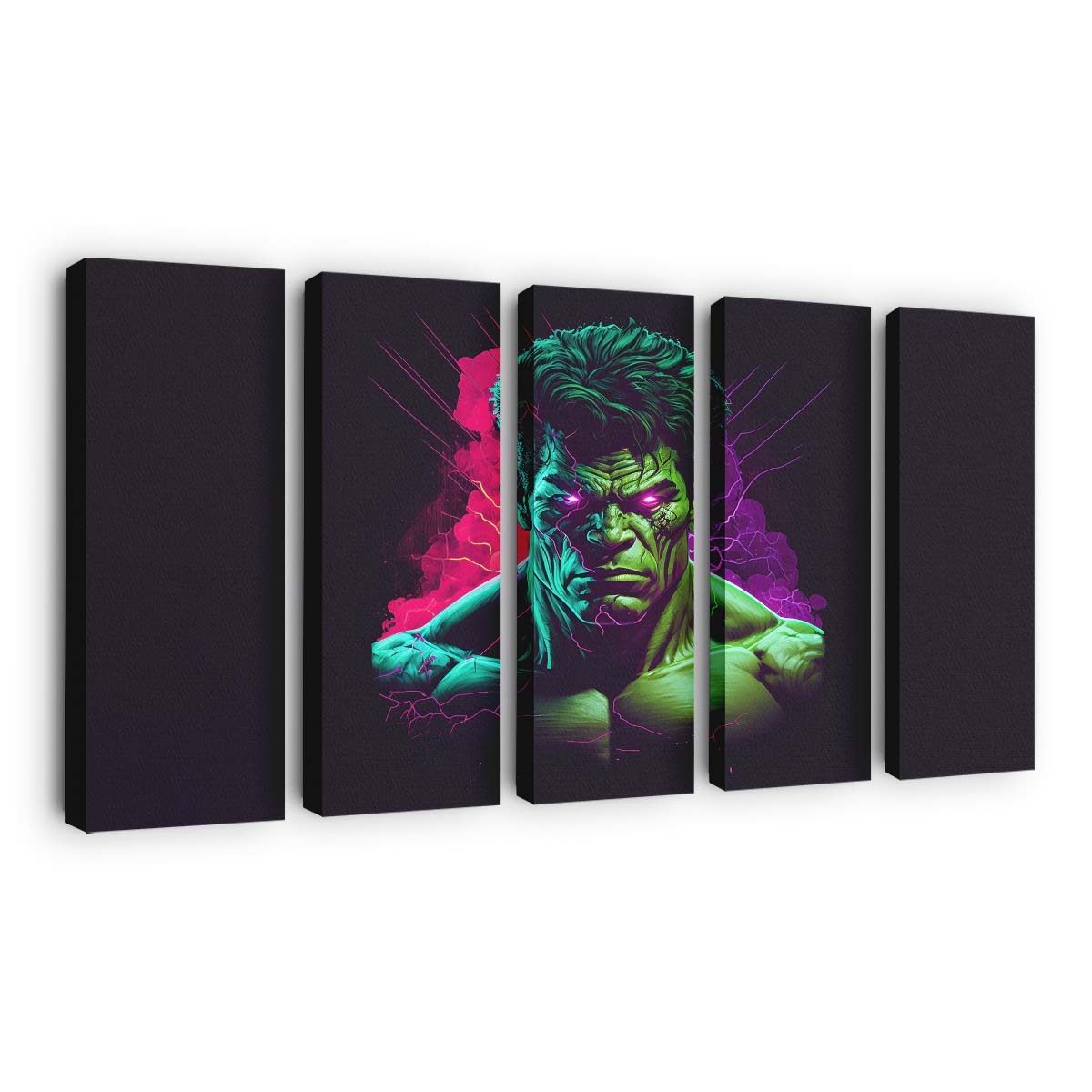 Smasher Hulk Minimal Leinwandbild Wanddeko