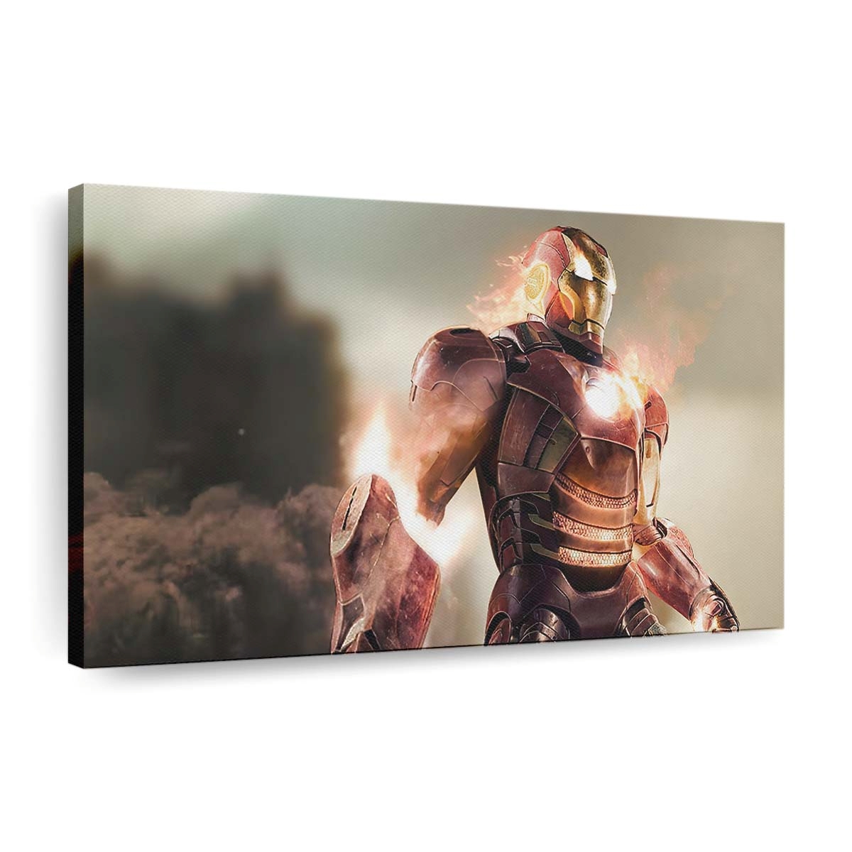 2020 Iron Man Feuer Leinwandbild - Wanddeko