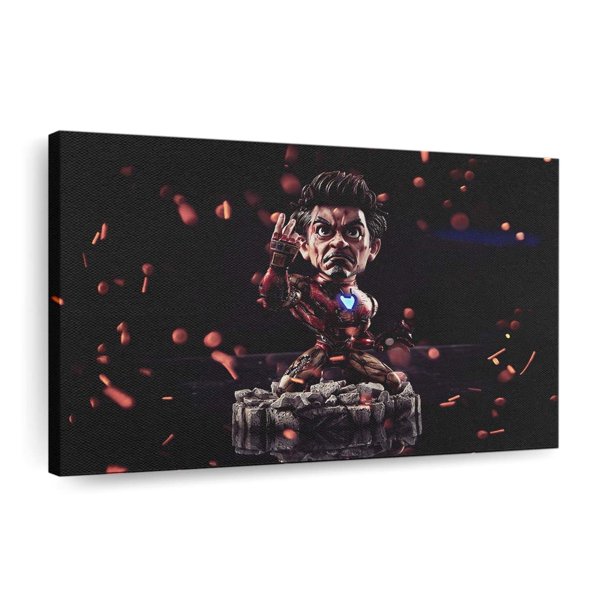 Chibi Ich bin Iron Man Leinwandbild - Wanddeko