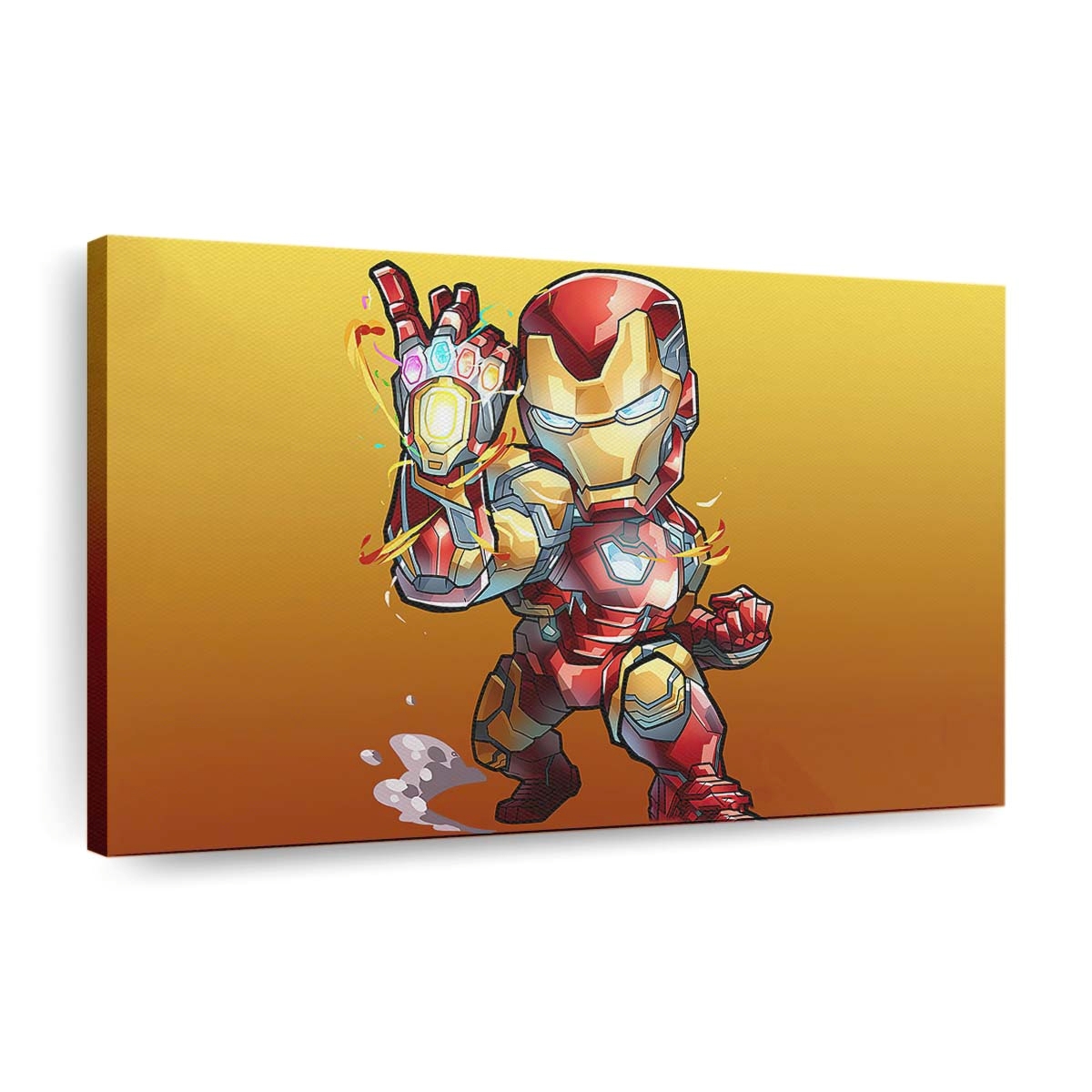 Chibi Iron Man Infinity Stones Leinwandbild - Wanddeko