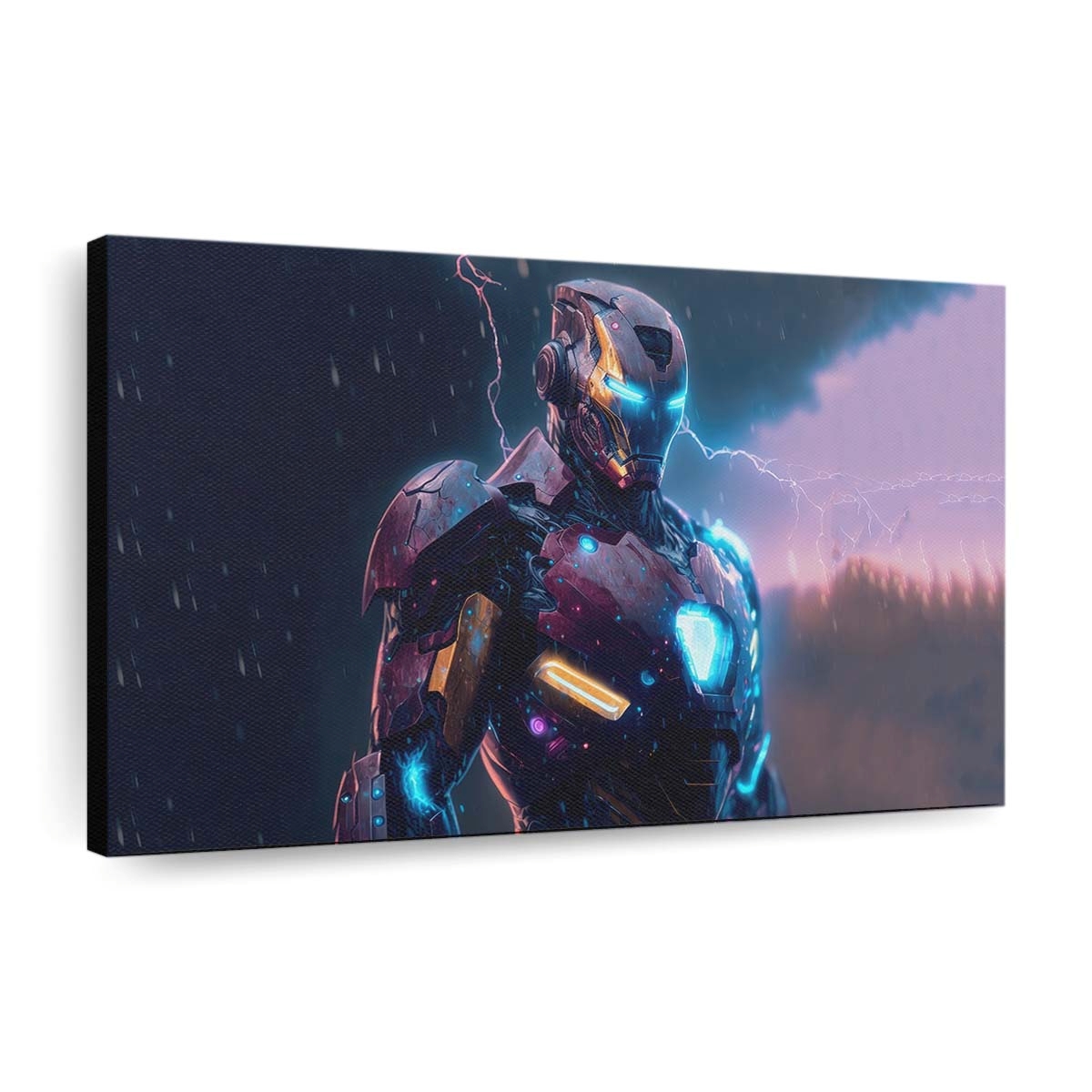 Kybernetischer Iron Man Leinwandbild - Wanddeko