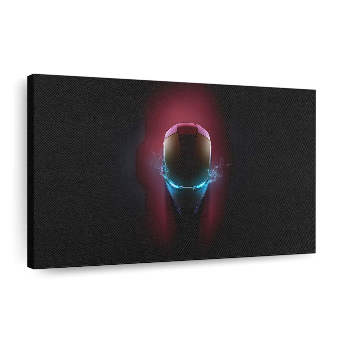 Leuchtender Blick Iron Man Minimal Leinwandbild - Wanddeko