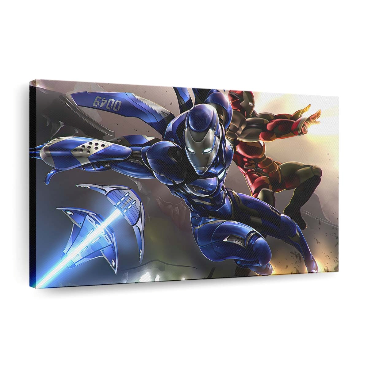 Eisenblaue Rüstung Leinwandbild - Wanddeko