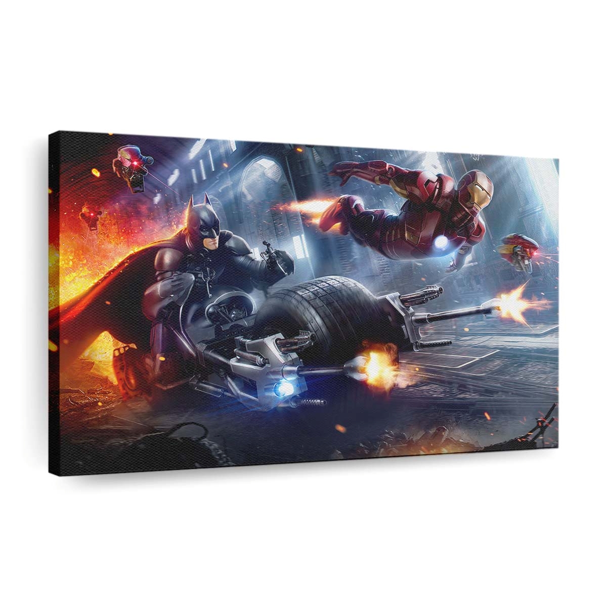 Iron Man Batman Leinwandbild - Wanddeko