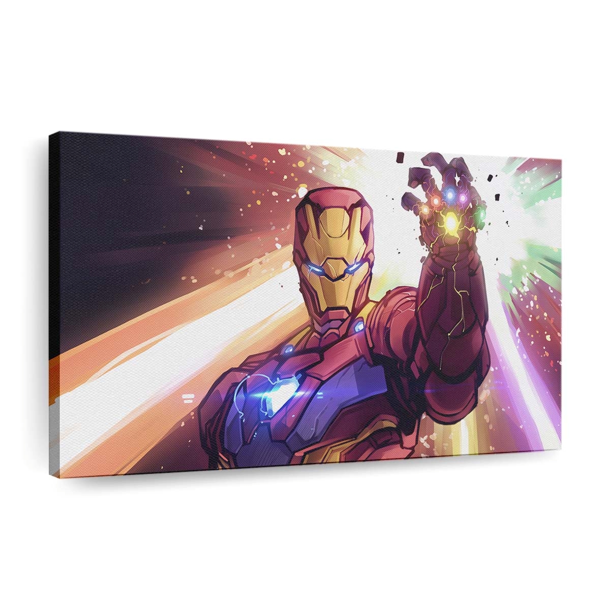 Iron Man Steine Leinwandbild - Wanddeko