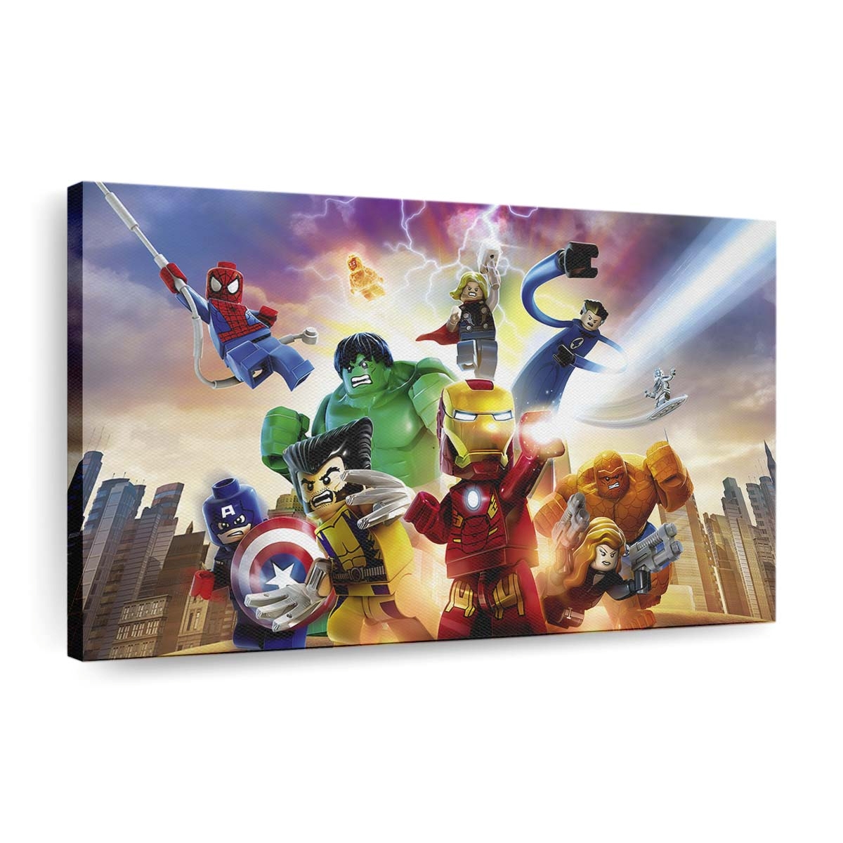 Lego Marvel Super Heroes Leinwandbild - Wanddeko